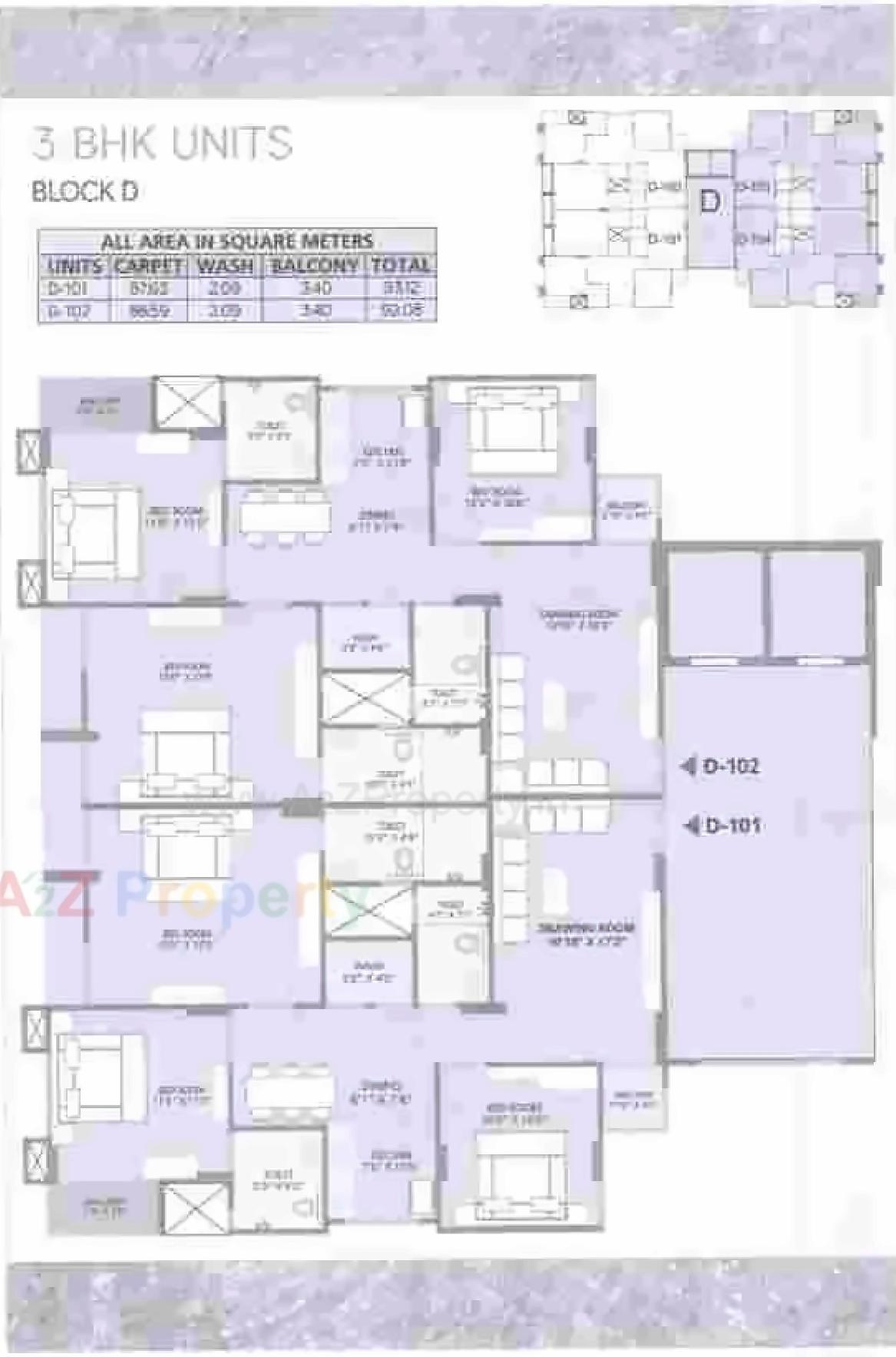 Layout of real estate project Unique Aashiyana located at Gota, Ahmedabad, Gujarat