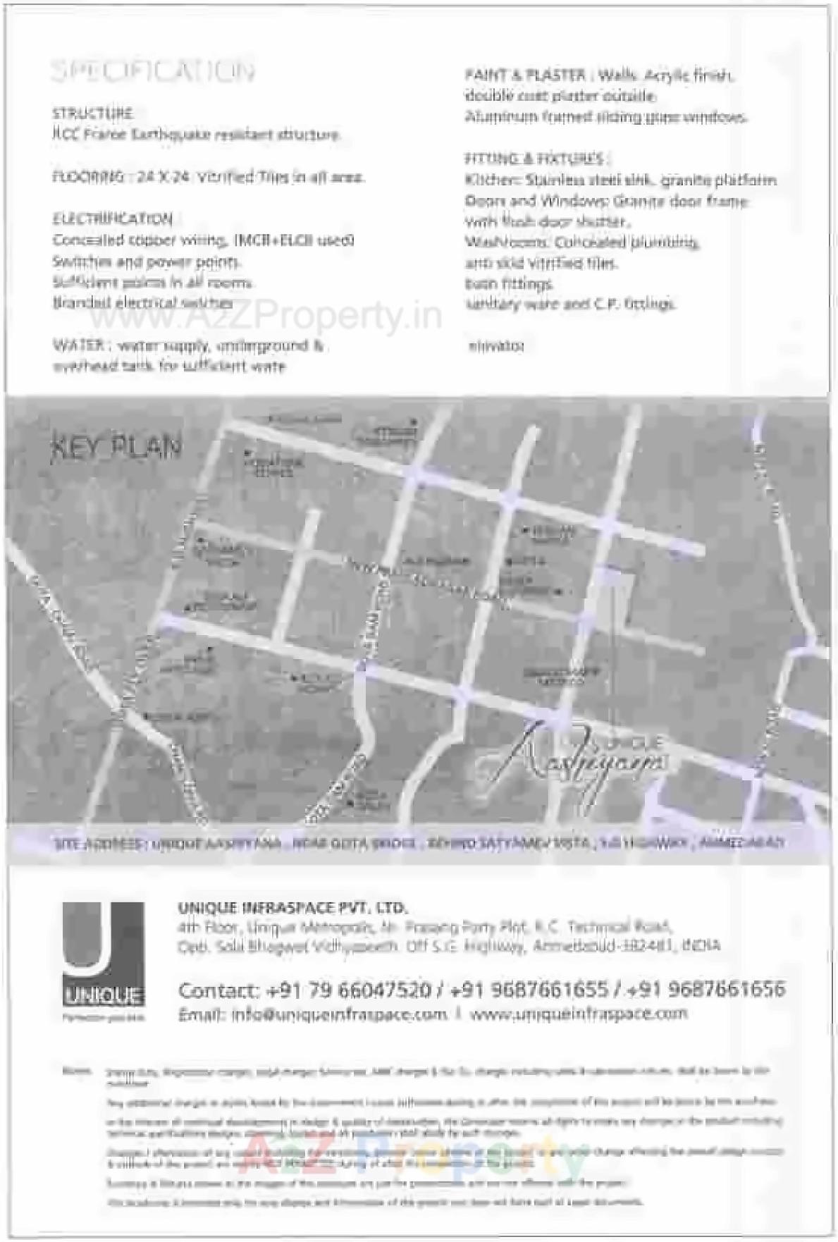  of real estate project Unique Aashiyana located at Gota, Ahmedabad, Gujarat