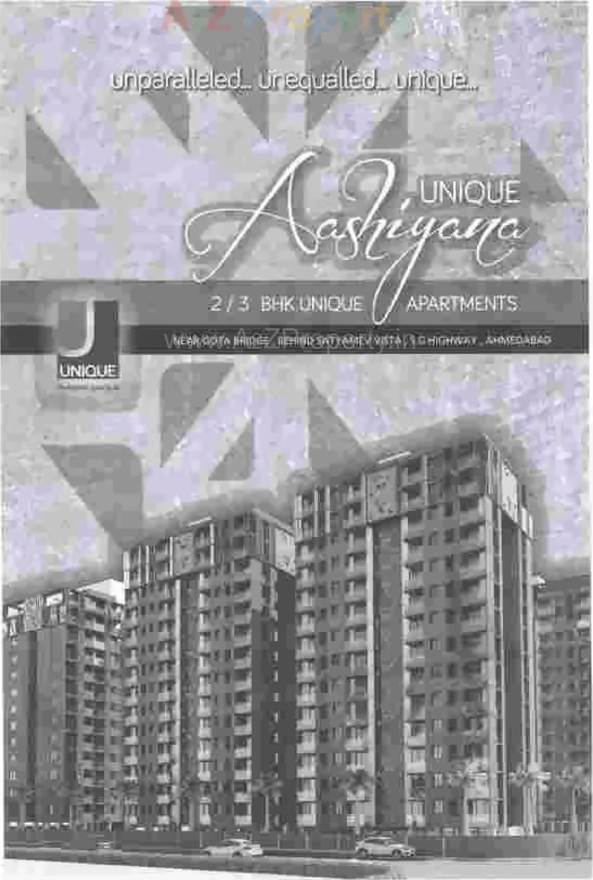3D Elevation of real estate project Unique Aashiyana located at Gota, Ahmedabad, Gujarat