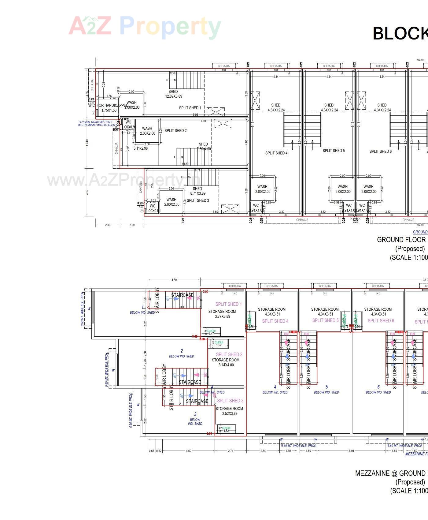 Layout of real estate project Unique Industrial Park located at Ramol, Ahmedabad, Gujarat