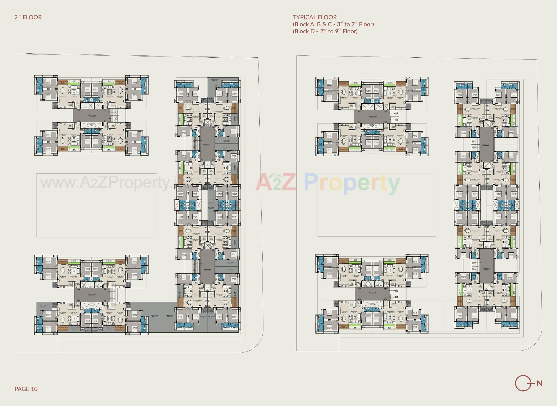 Layout of real estate project Unique Luxuria located at Gota, Ahmedabad, Gujarat