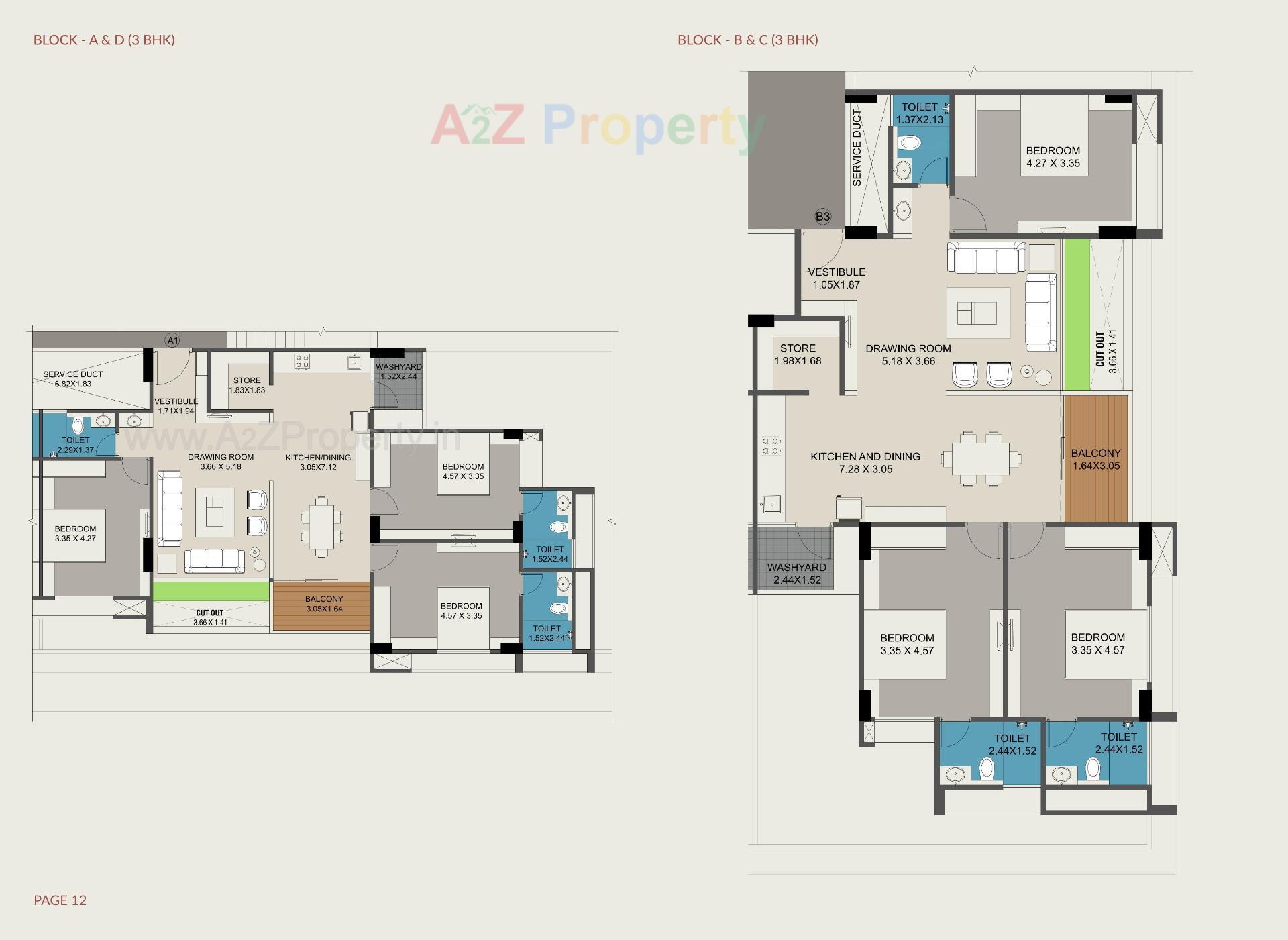 Layout of real estate project Unique Luxuria located at Gota, Ahmedabad, Gujarat