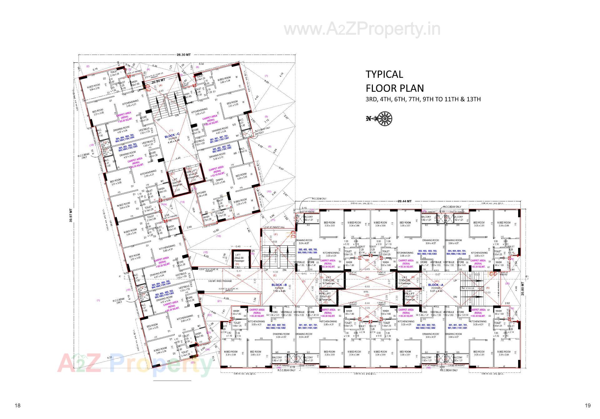 Layout of real estate project United Amaltas located at Vastral, Ahmedabad, Gujarat