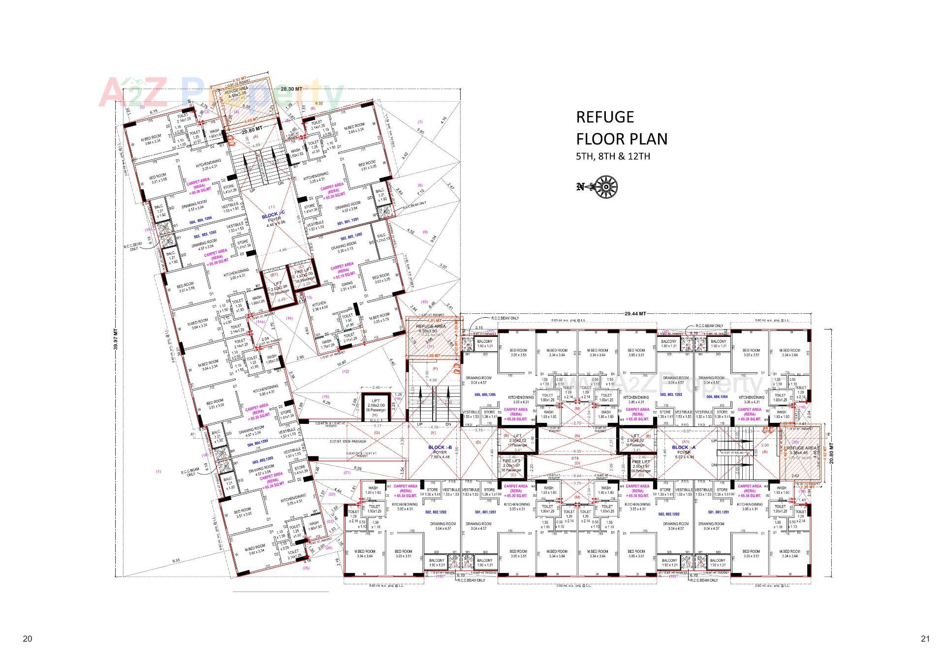 Layout of real estate project United Amaltas located at Vastral, Ahmedabad, Gujarat