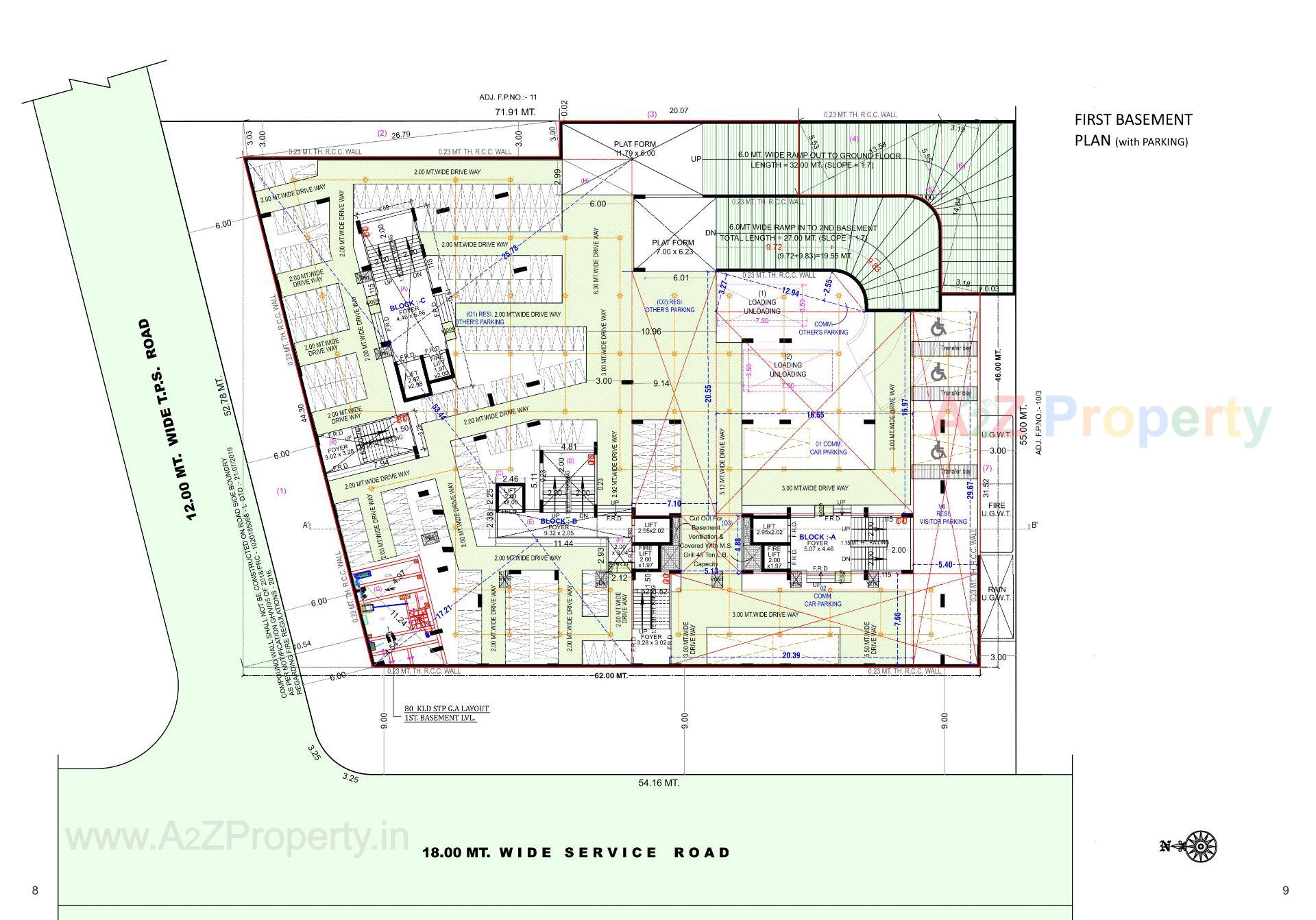 Layout of real estate project United Amaltas located at Vastral, Ahmedabad, Gujarat