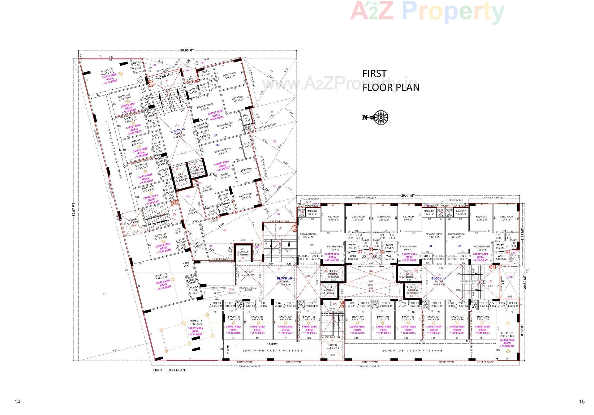 Layout of real estate project United Amaltas located at Vastral, Ahmedabad, Gujarat