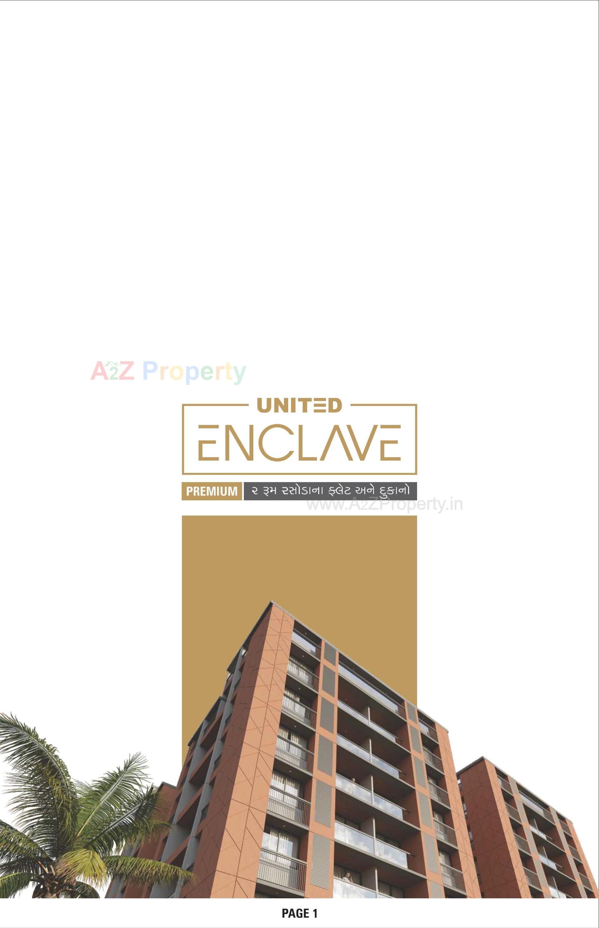 3D Elevation of real estate project United Enclave located at Vatva, Ahmedabad, Gujarat