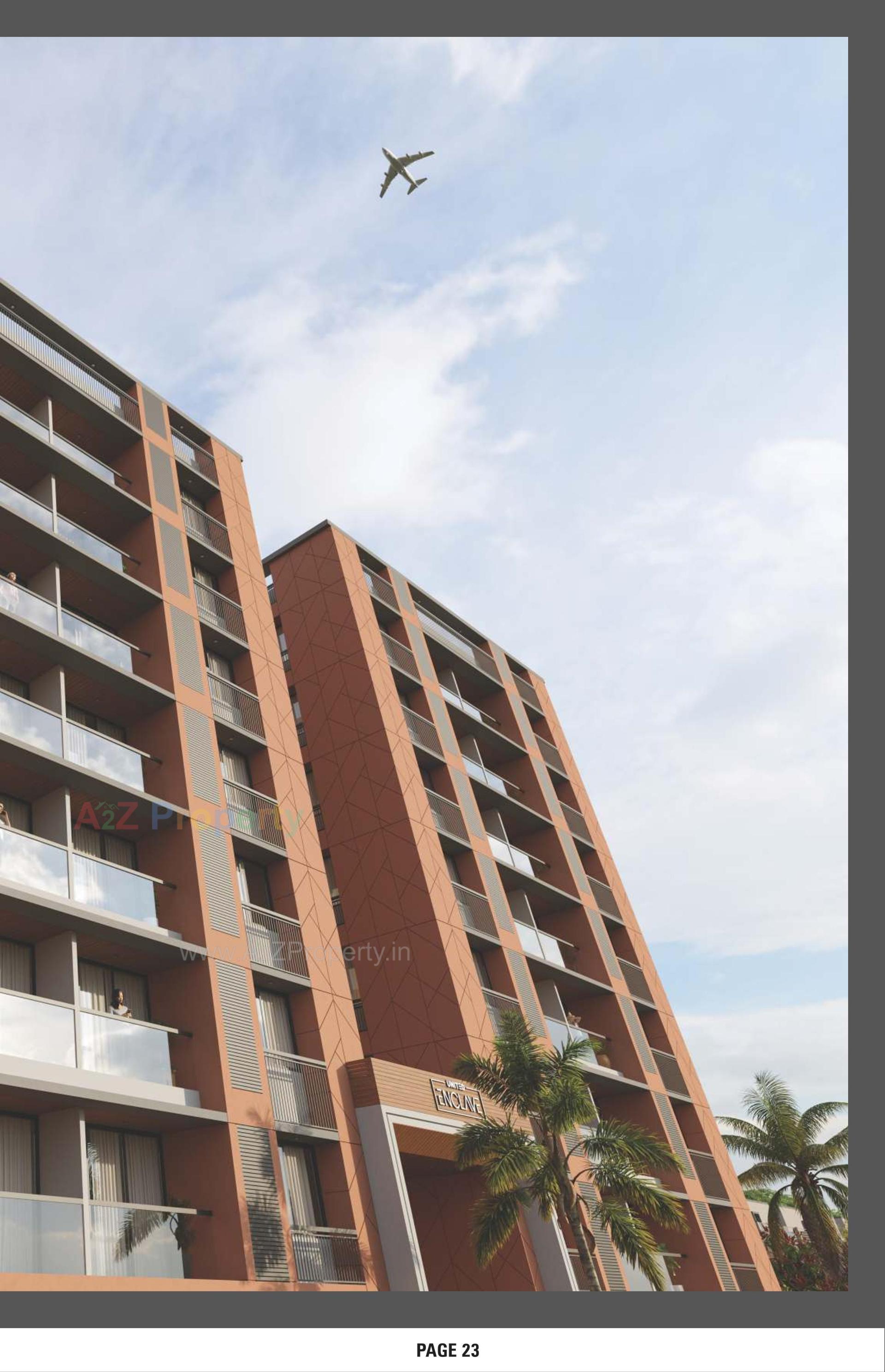 3D Elevation of real estate project United Enclave located at Vatva, Ahmedabad, Gujarat