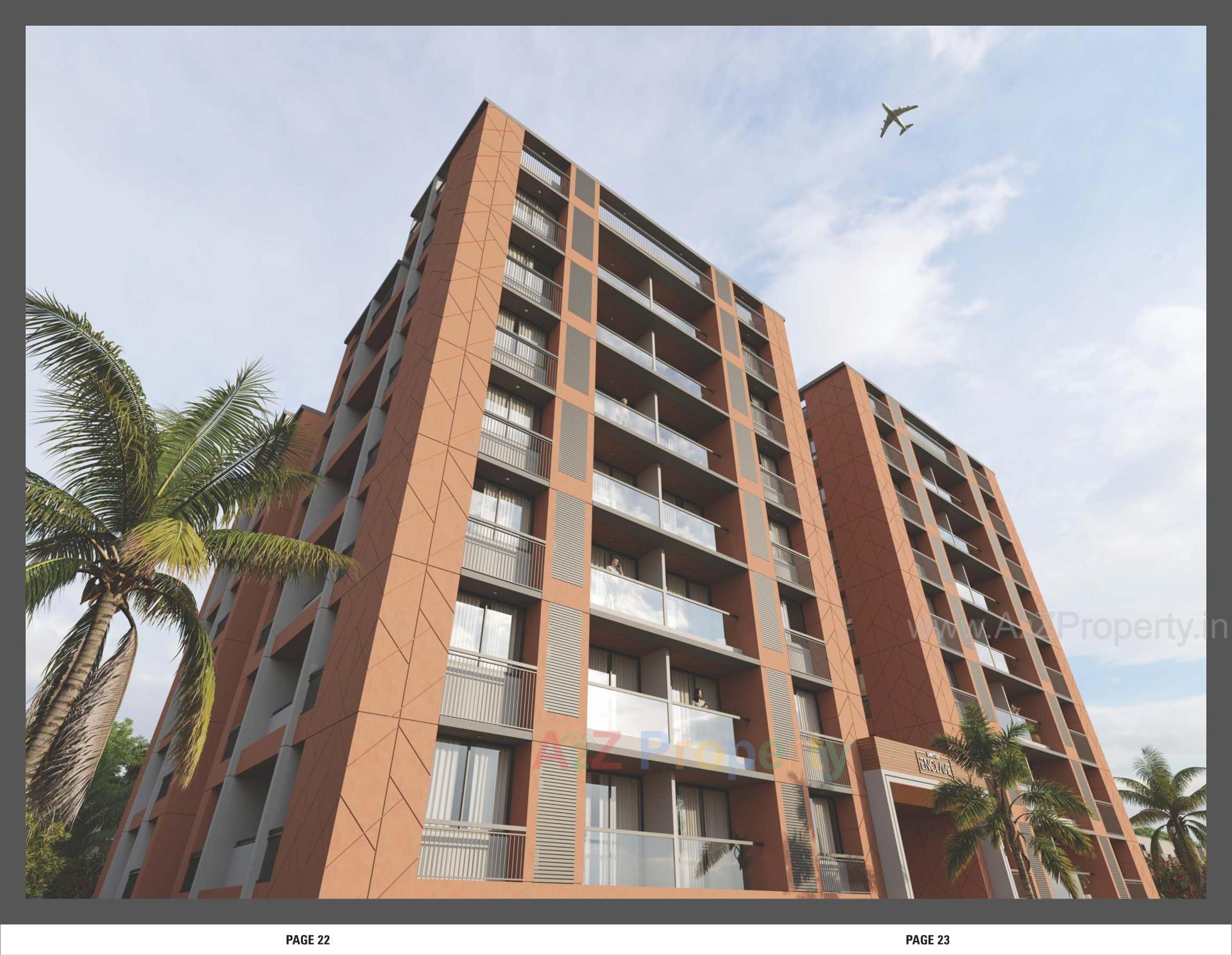 3D Elevation of real estate project United Enclave located at Vatva, Ahmedabad, Gujarat