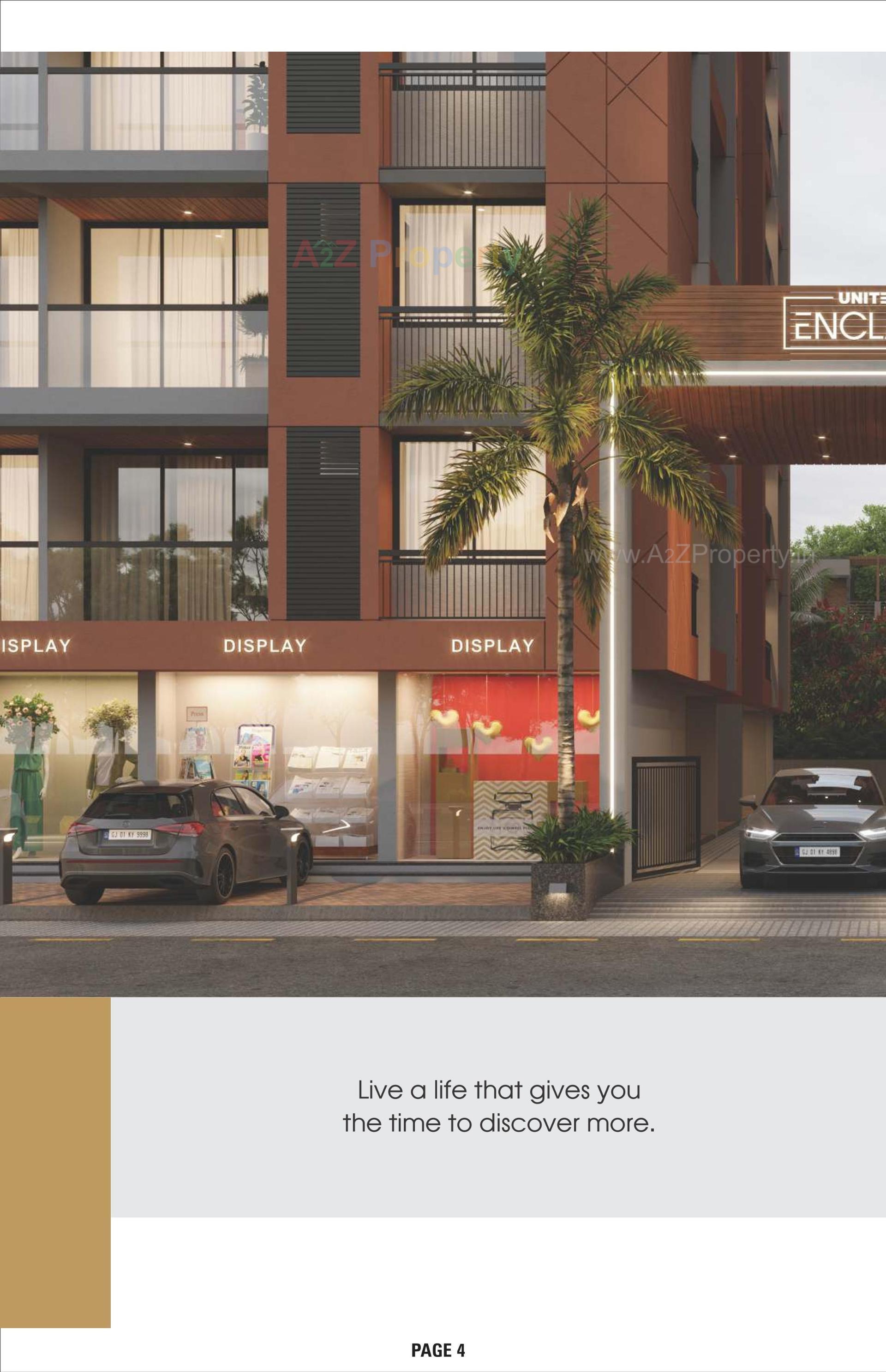 3D Elevation of real estate project United Enclave located at Vatva, Ahmedabad, Gujarat