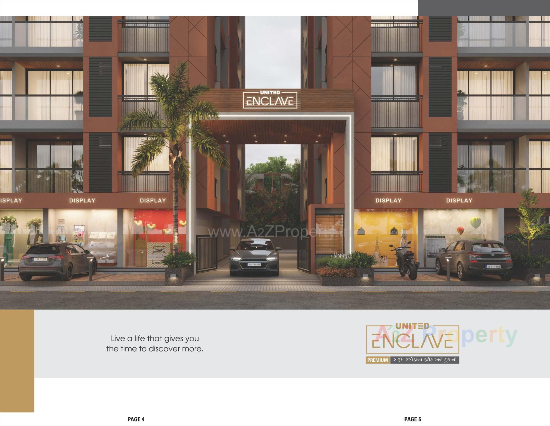 3D Elevation of real estate project United Enclave located at Vatva, Ahmedabad, Gujarat