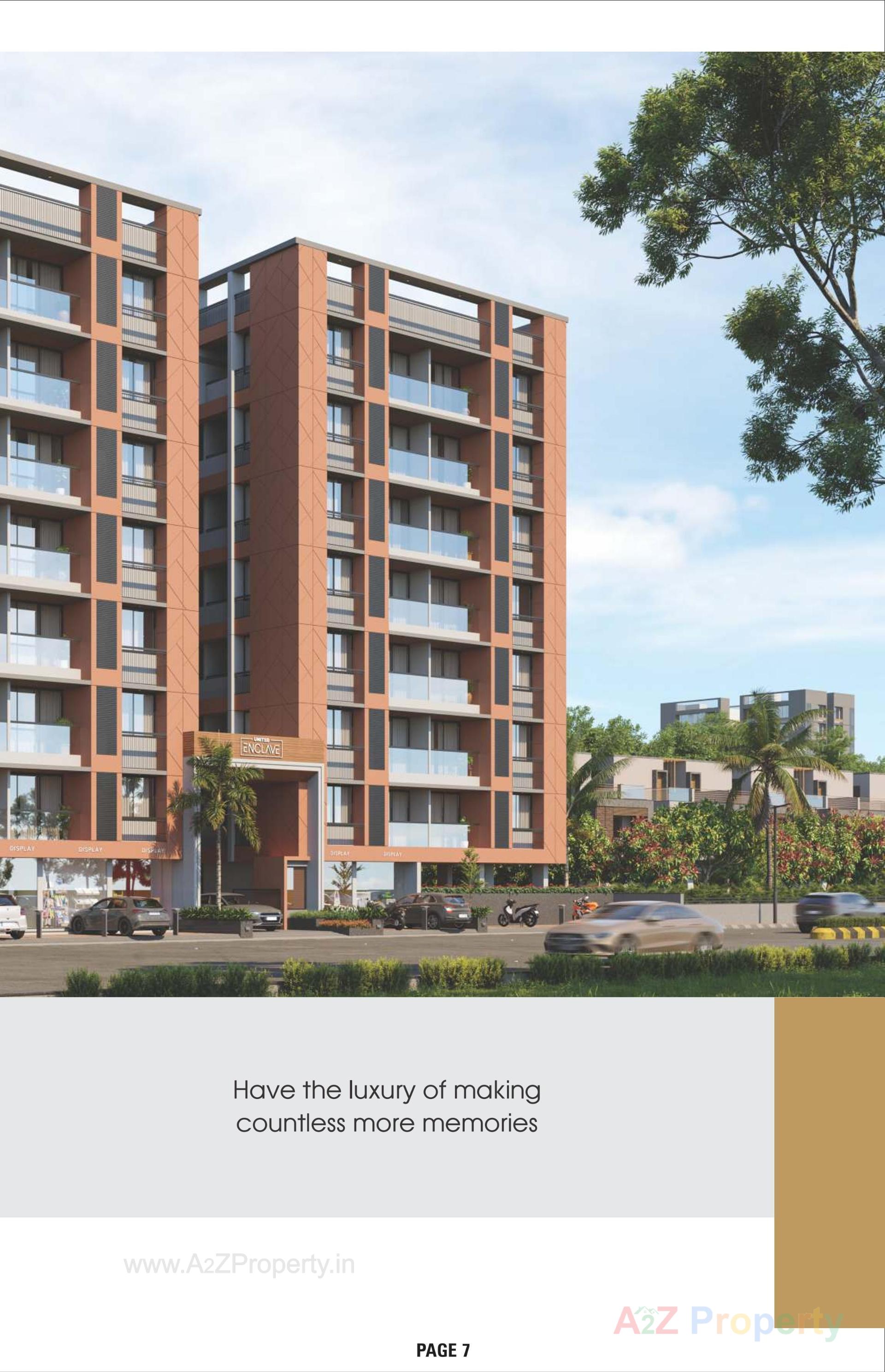 3D Elevation of real estate project United Enclave located at Vatva, Ahmedabad, Gujarat