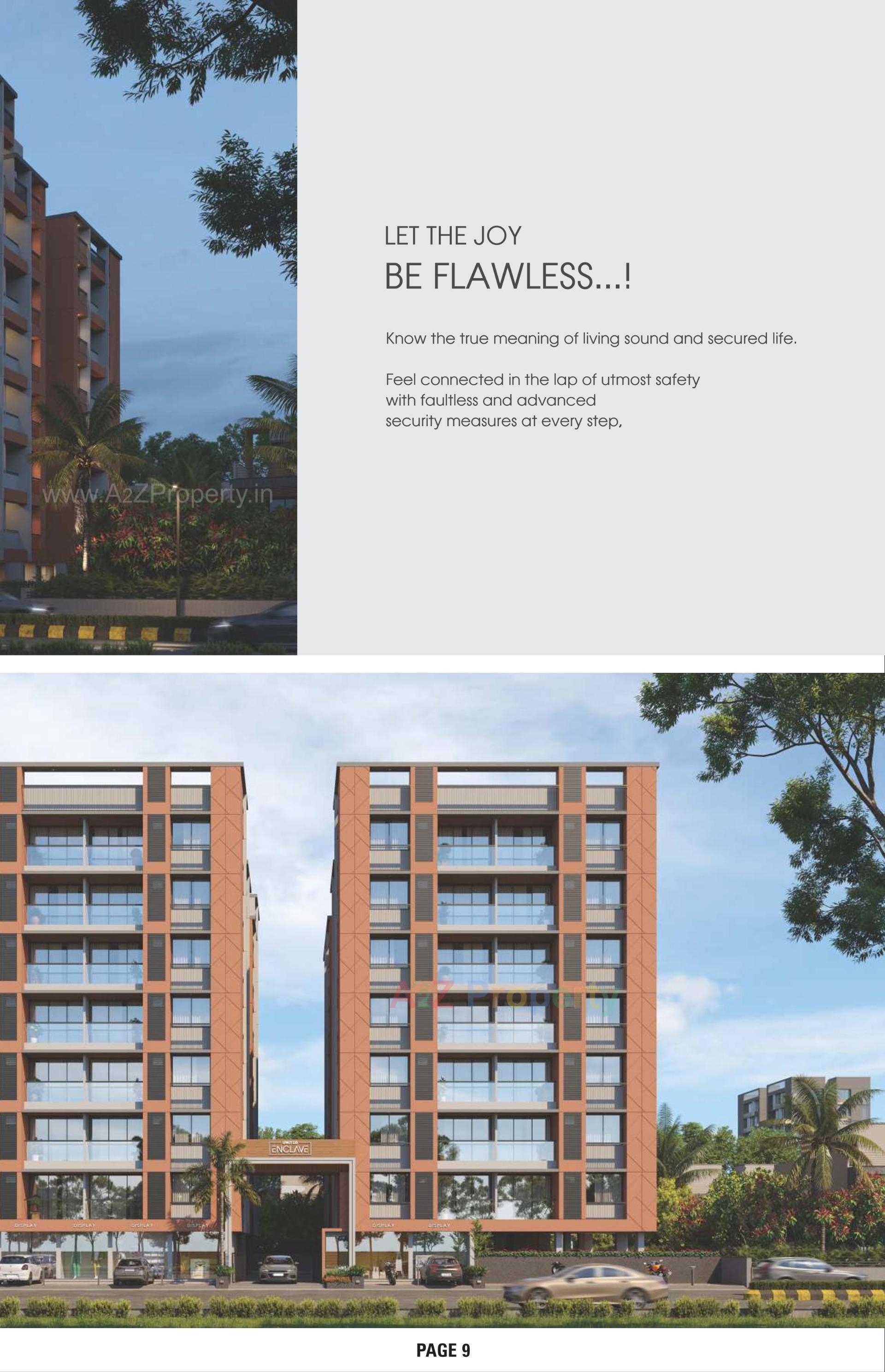 3D Elevation of real estate project United Enclave located at Vatva, Ahmedabad, Gujarat