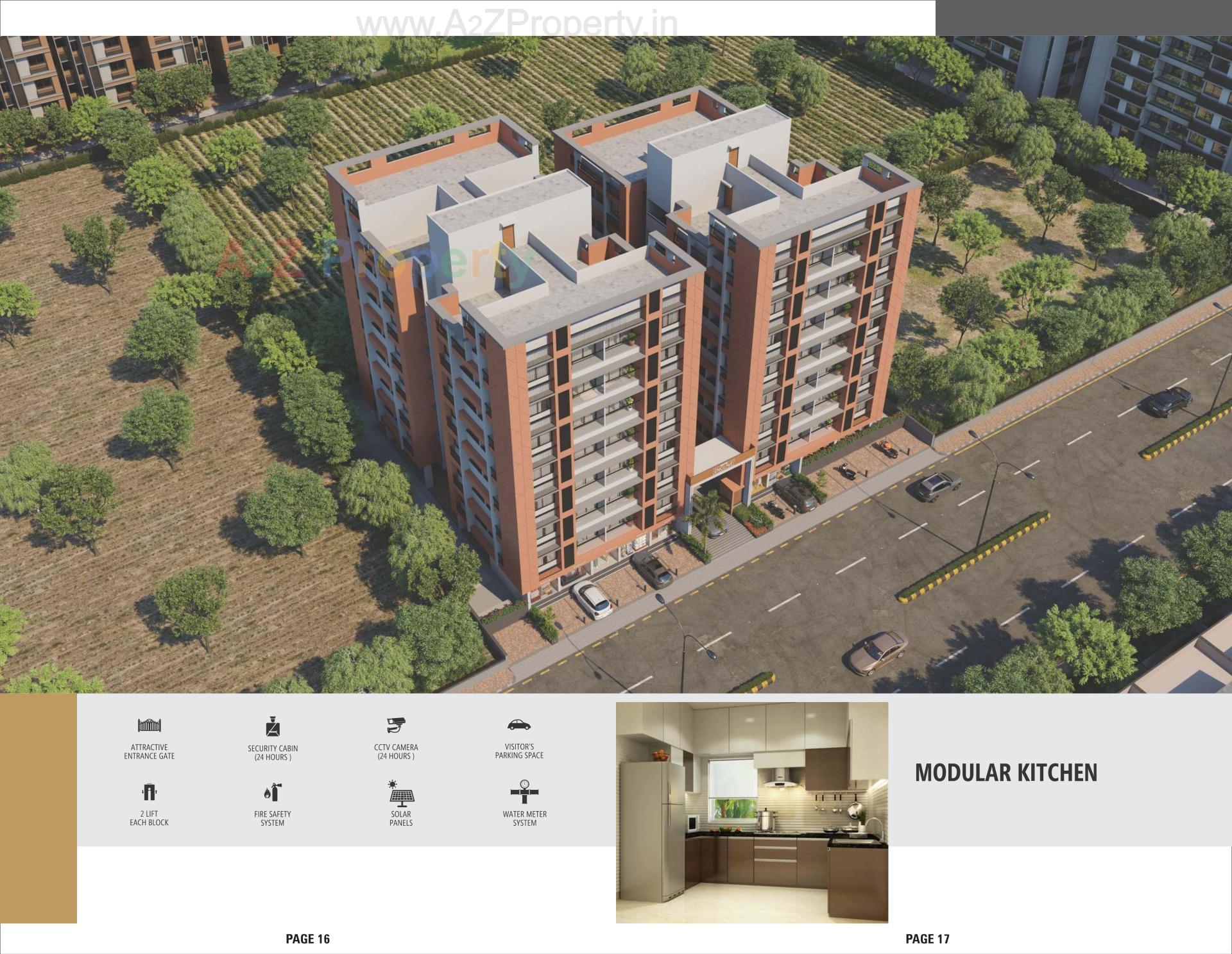 3D Elevation of real estate project United Enclave located at Vatva, Ahmedabad, Gujarat