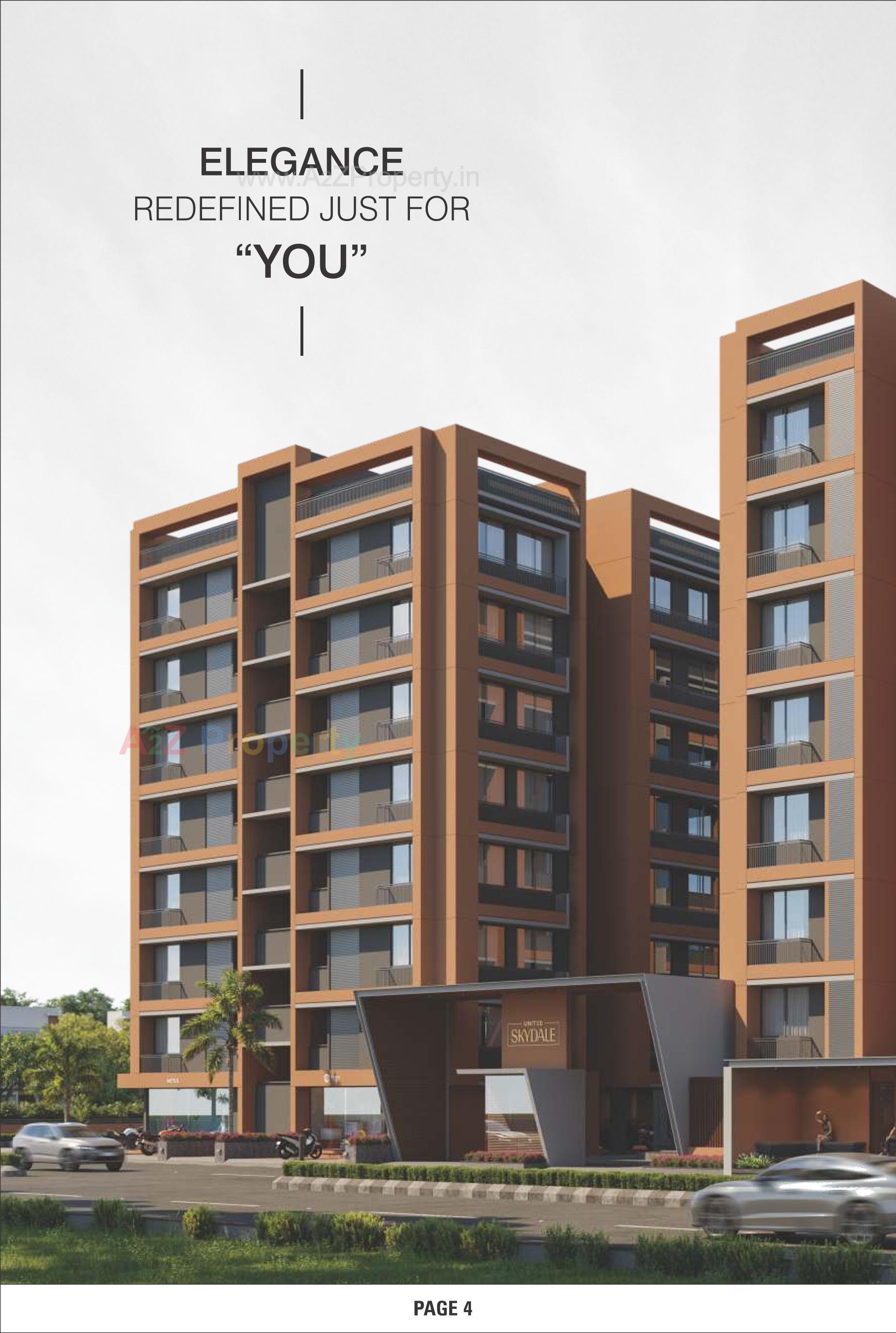 3D Elevation of real estate project United Skydale located at Ahmedabad, Ahmedabad, Gujarat