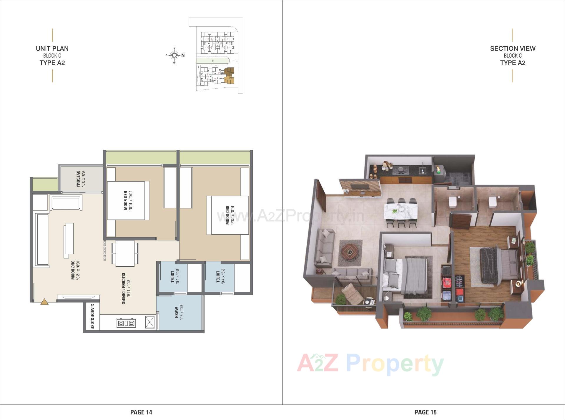 Layout of real estate project United Skydale located at Ahmedabad, Ahmedabad, Gujarat