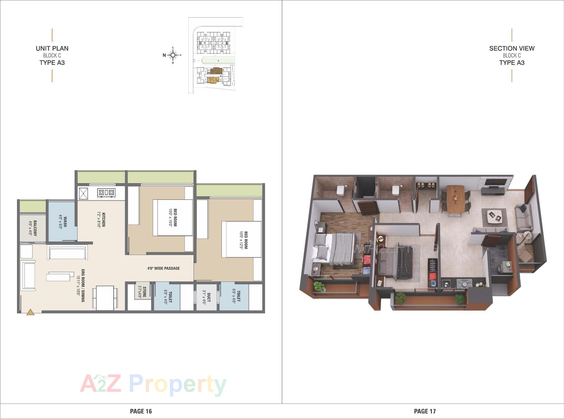 Layout of real estate project United Skydale located at Ahmedabad, Ahmedabad, Gujarat