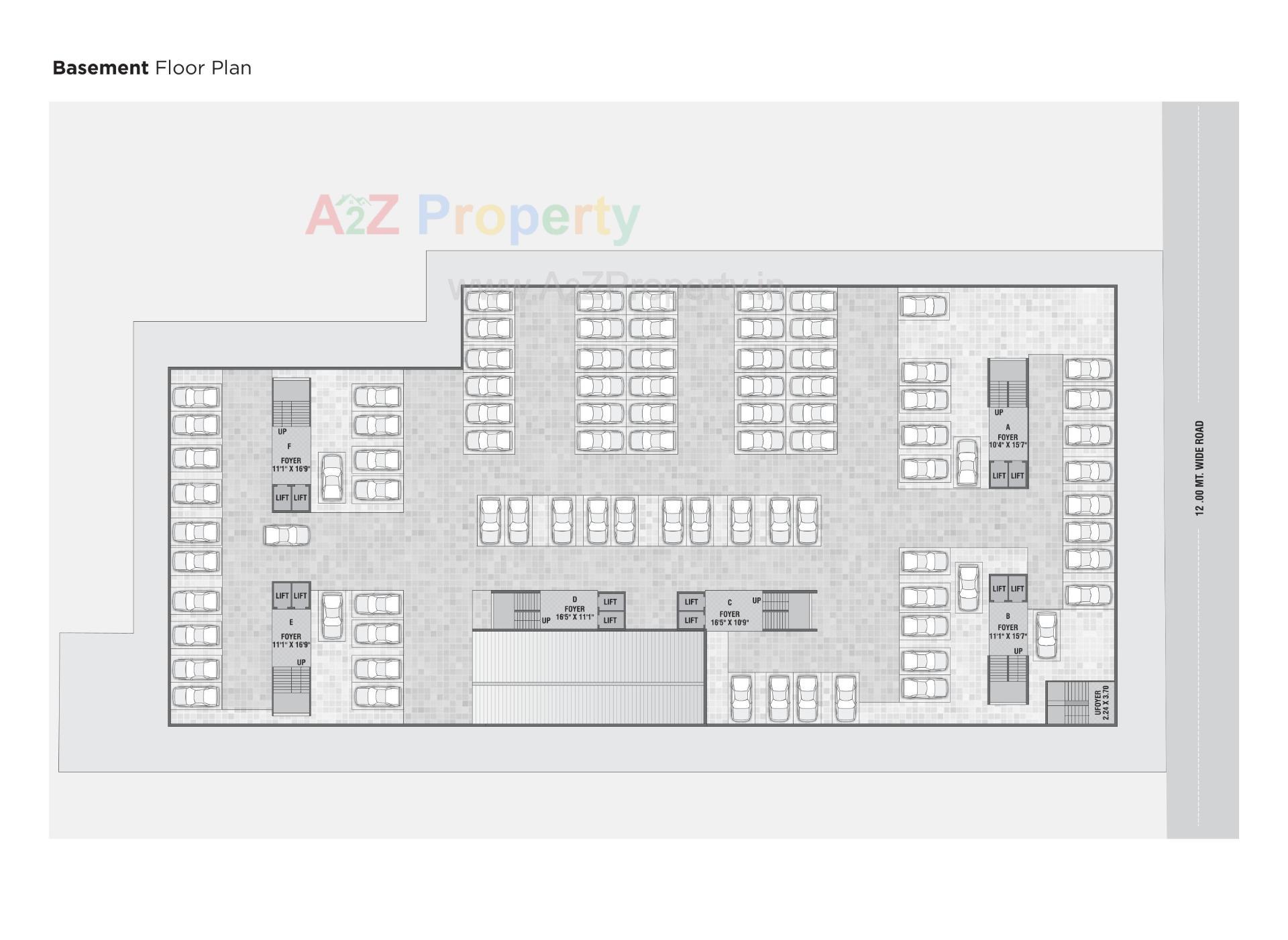 Layout of real estate project United Zade located at Ahmedabad, Ahmedabad, Gujarat