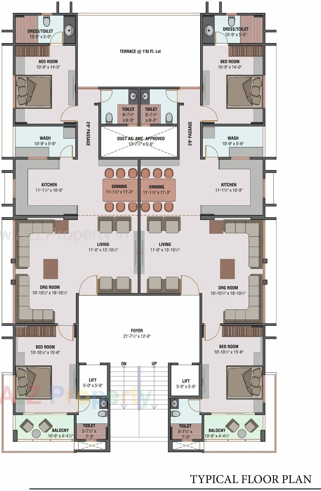 Layout of real estate project Unity 10 located at Sola, Ahmedabad, Gujarat