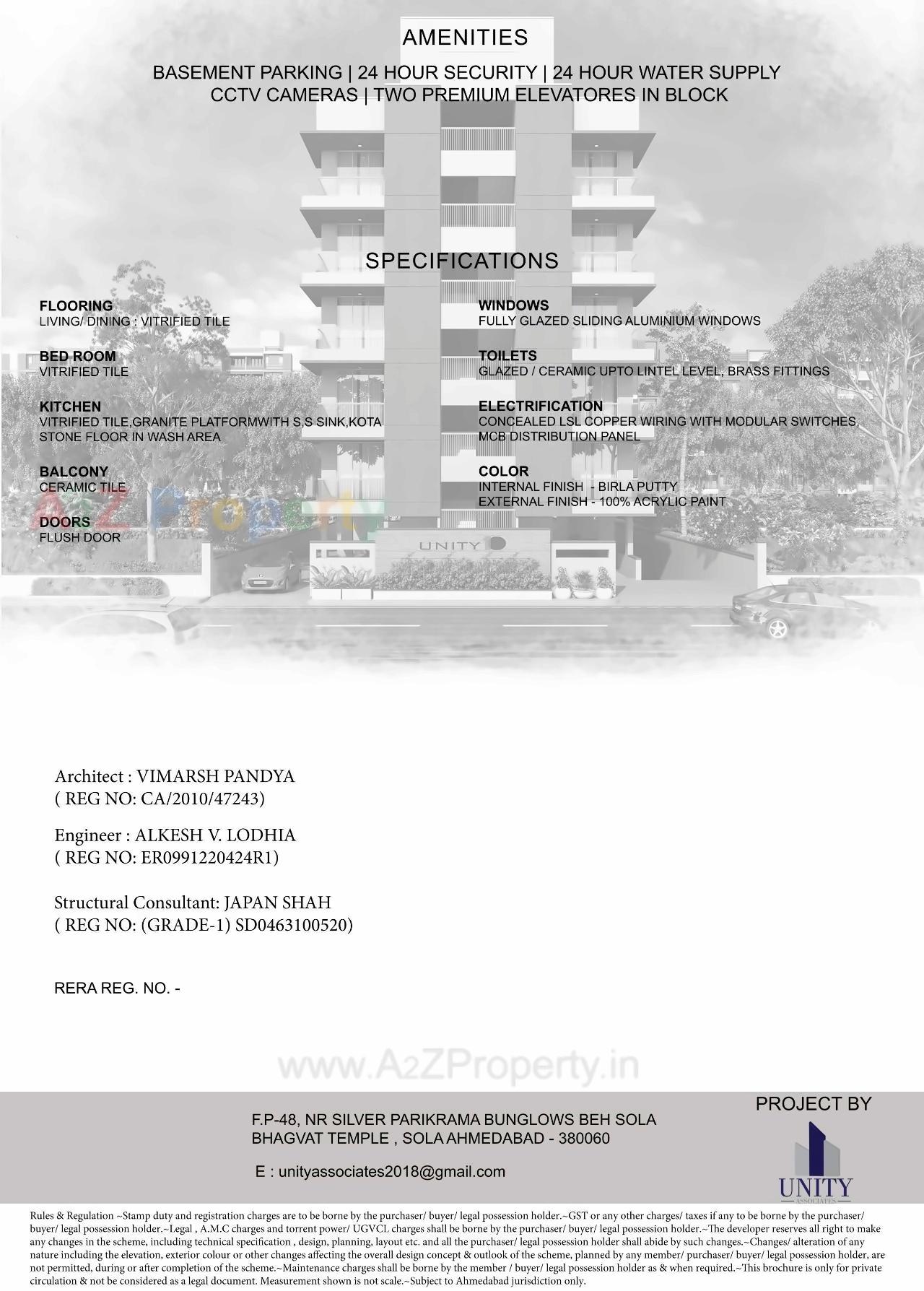  of real estate project Unity 10 located at Sola, Ahmedabad, Gujarat