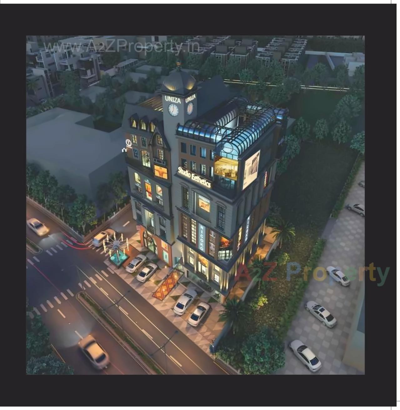 3D Elevation of real estate project Uniza located at Vejalpur, Ahmedabad, Gujarat