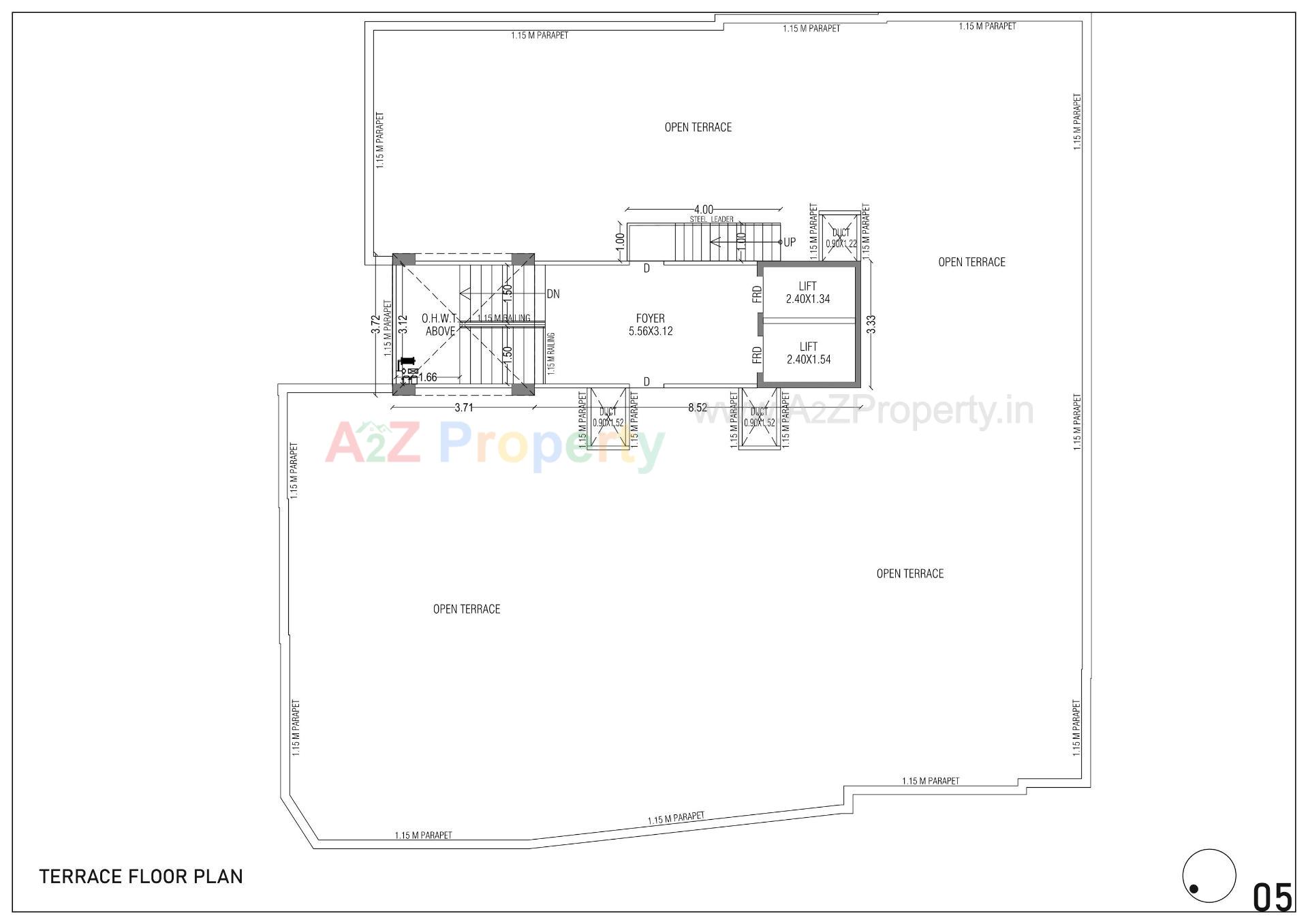 Layout of real estate project Upasana Apartment located at Paldi, Ahmedabad, Gujarat