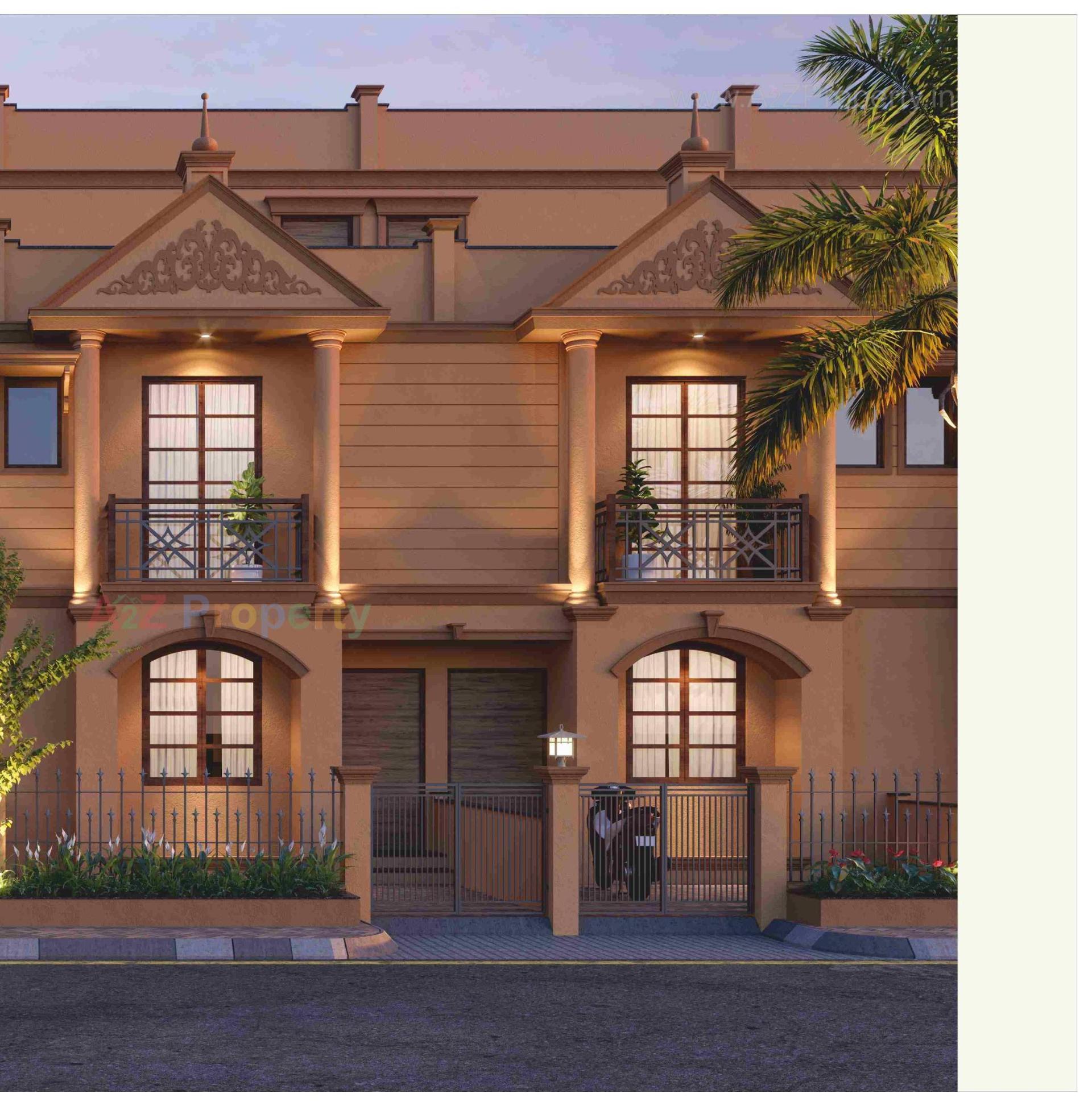 3D Elevation of real estate project Upavan Villa located at Laxmipura, Ahmedabad, Gujarat