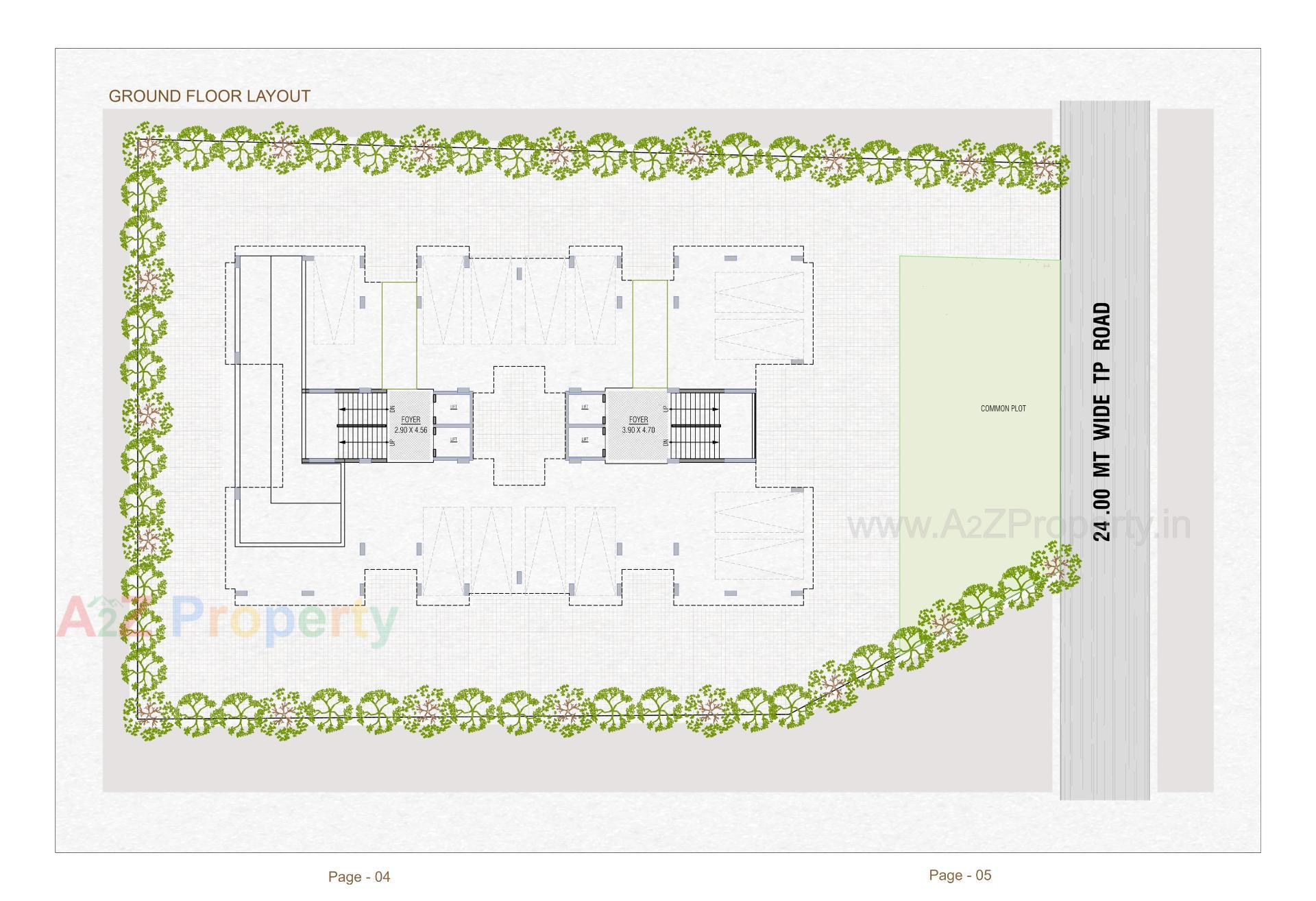 Layout of real estate project Upvan Skyline located at Laxmipura, Ahmedabad, Gujarat