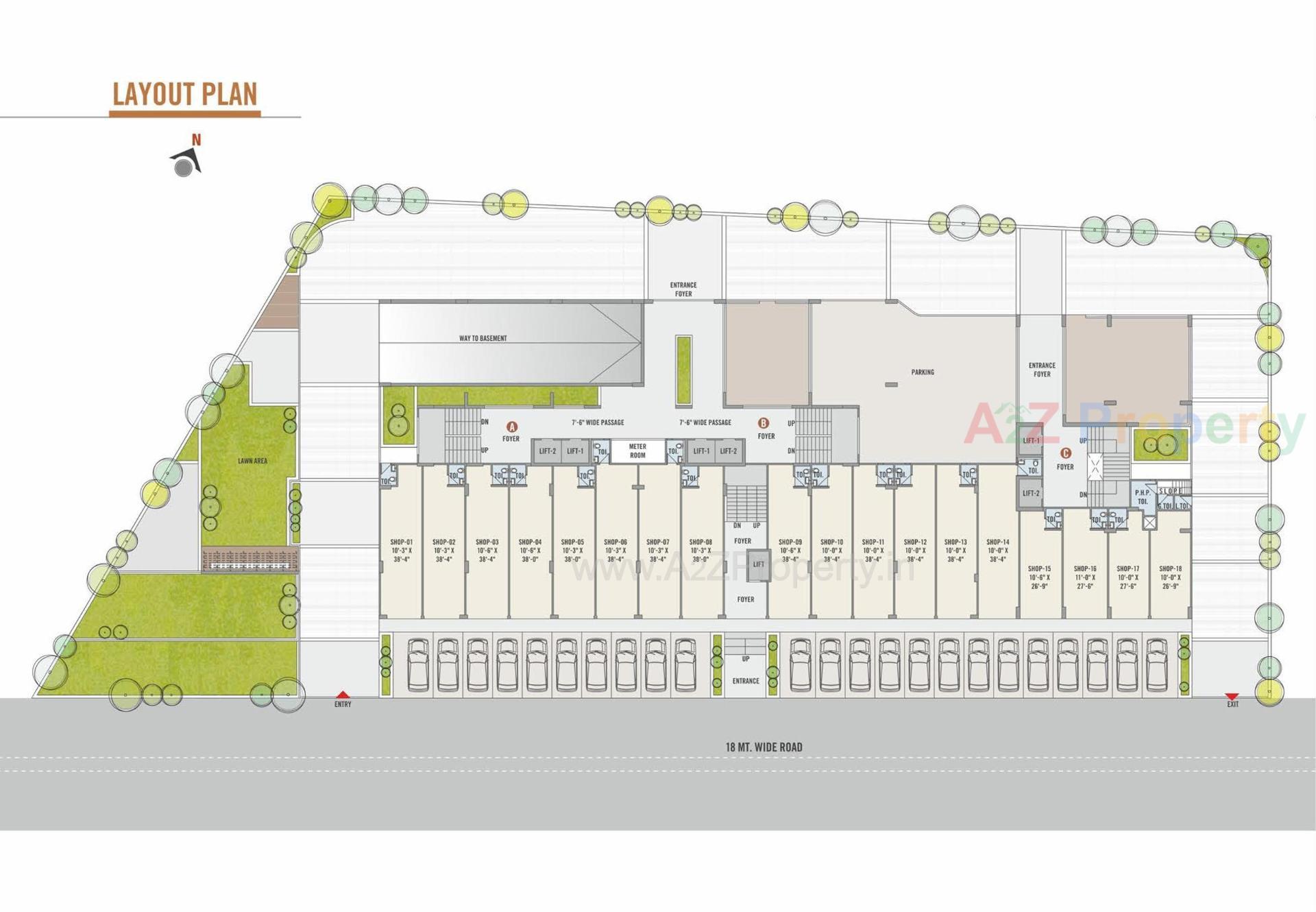 Layout of real estate project Utsav Aalayam located at Wadaj, Ahmedabad, Gujarat