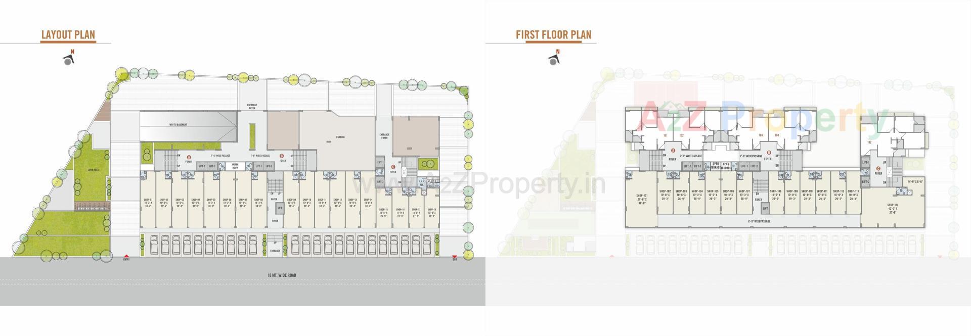 Layout of real estate project Utsav Aalayam located at Wadaj, Ahmedabad, Gujarat