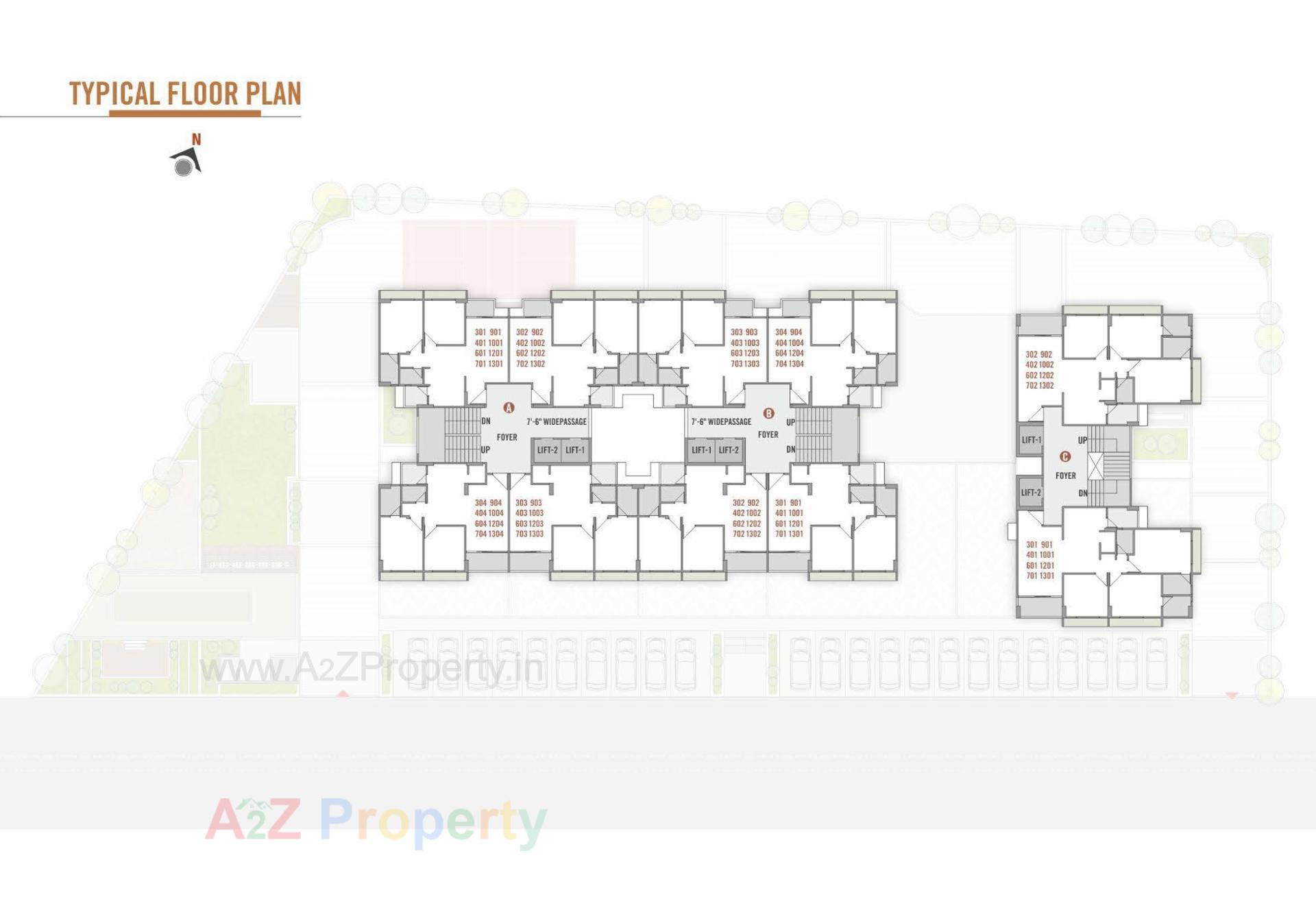 Layout of real estate project Utsav Aalayam located at Wadaj, Ahmedabad, Gujarat