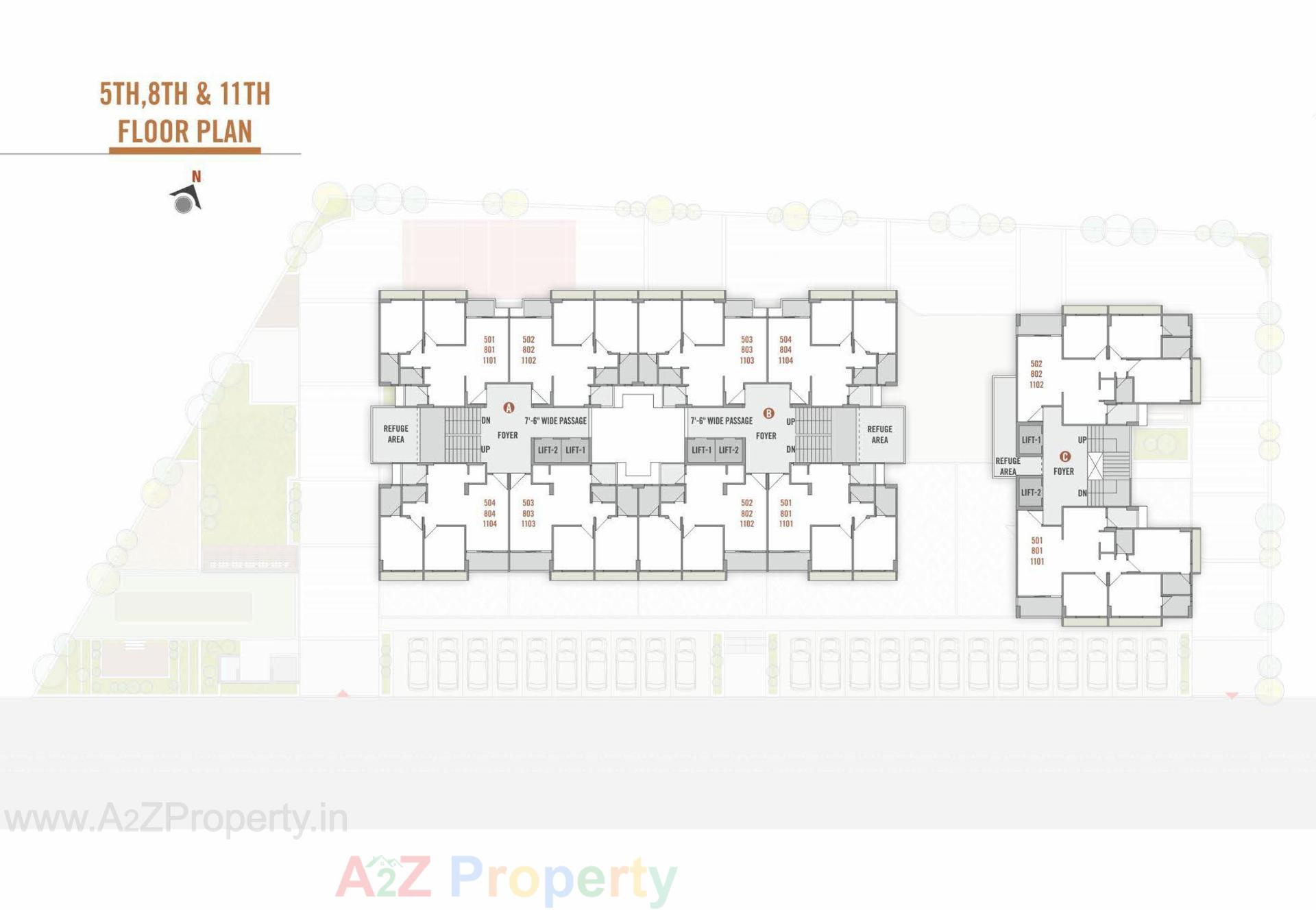 Layout of real estate project Utsav Aalayam located at Wadaj, Ahmedabad, Gujarat