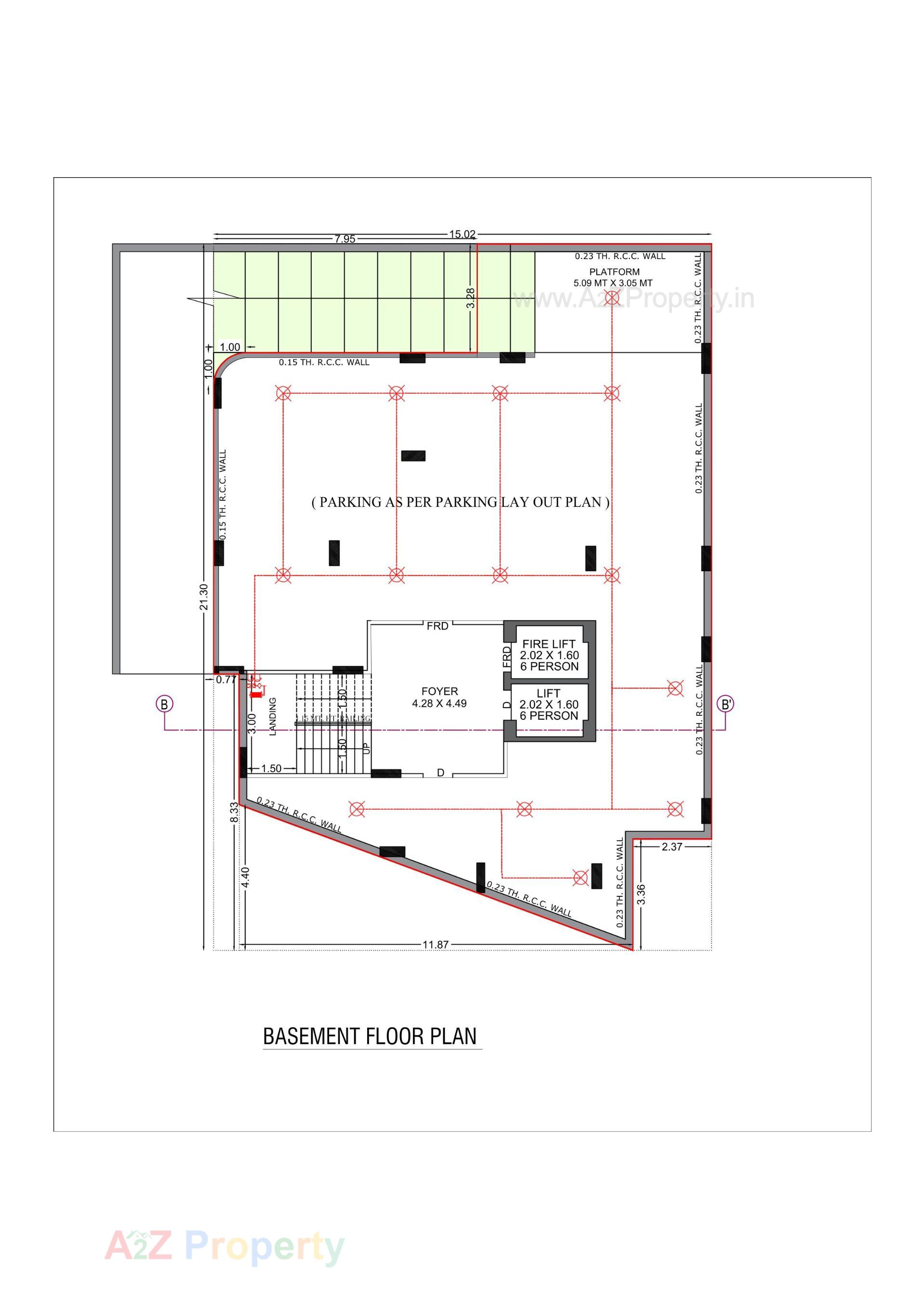 Layout of real estate project Uttam Appartment located at Rajpur - Hirpur, Ahmedabad, Gujarat