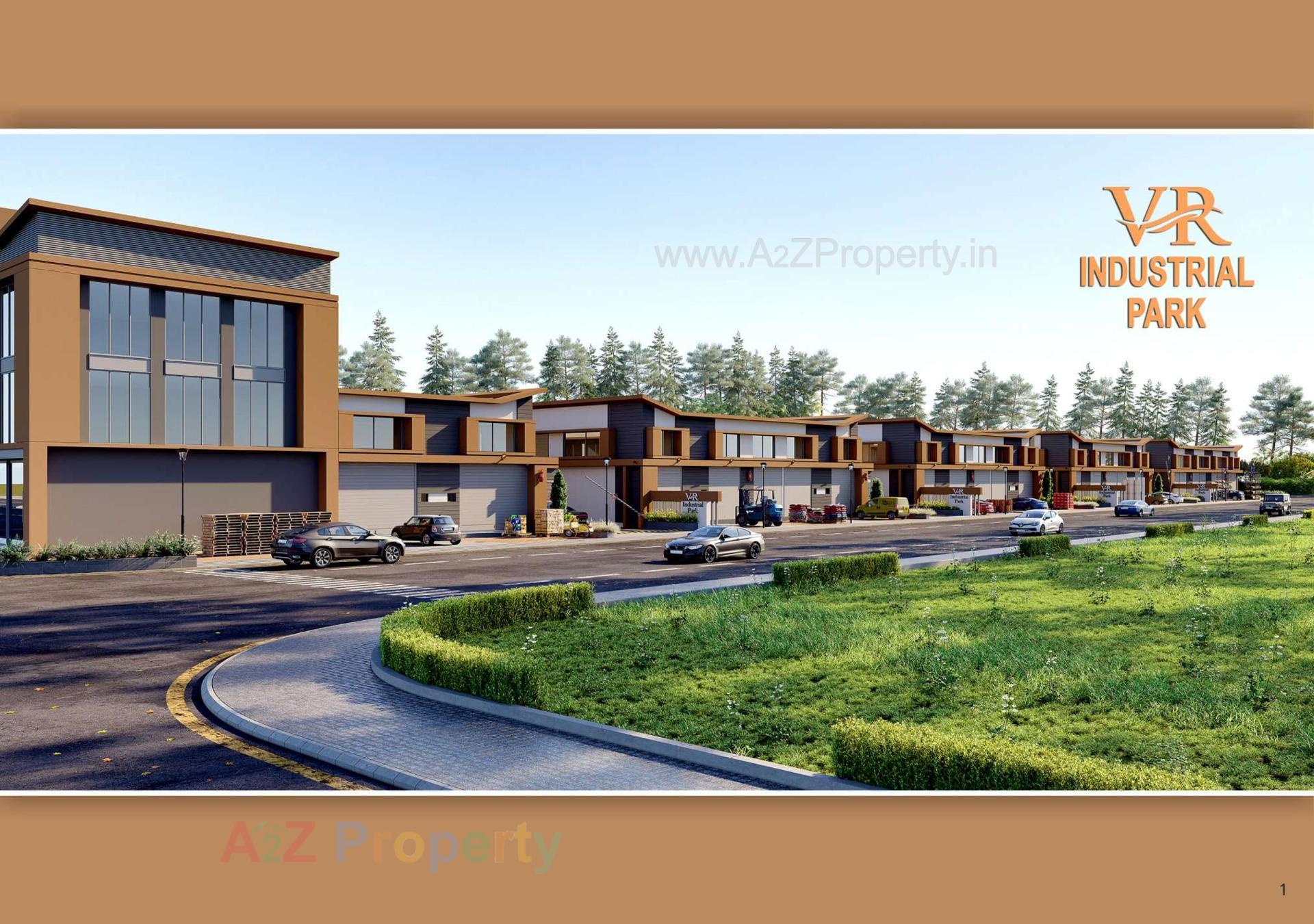 3D Elevation of real estate project V R  Industrial Park located at Kathwada, Ahmedabad, Gujarat
