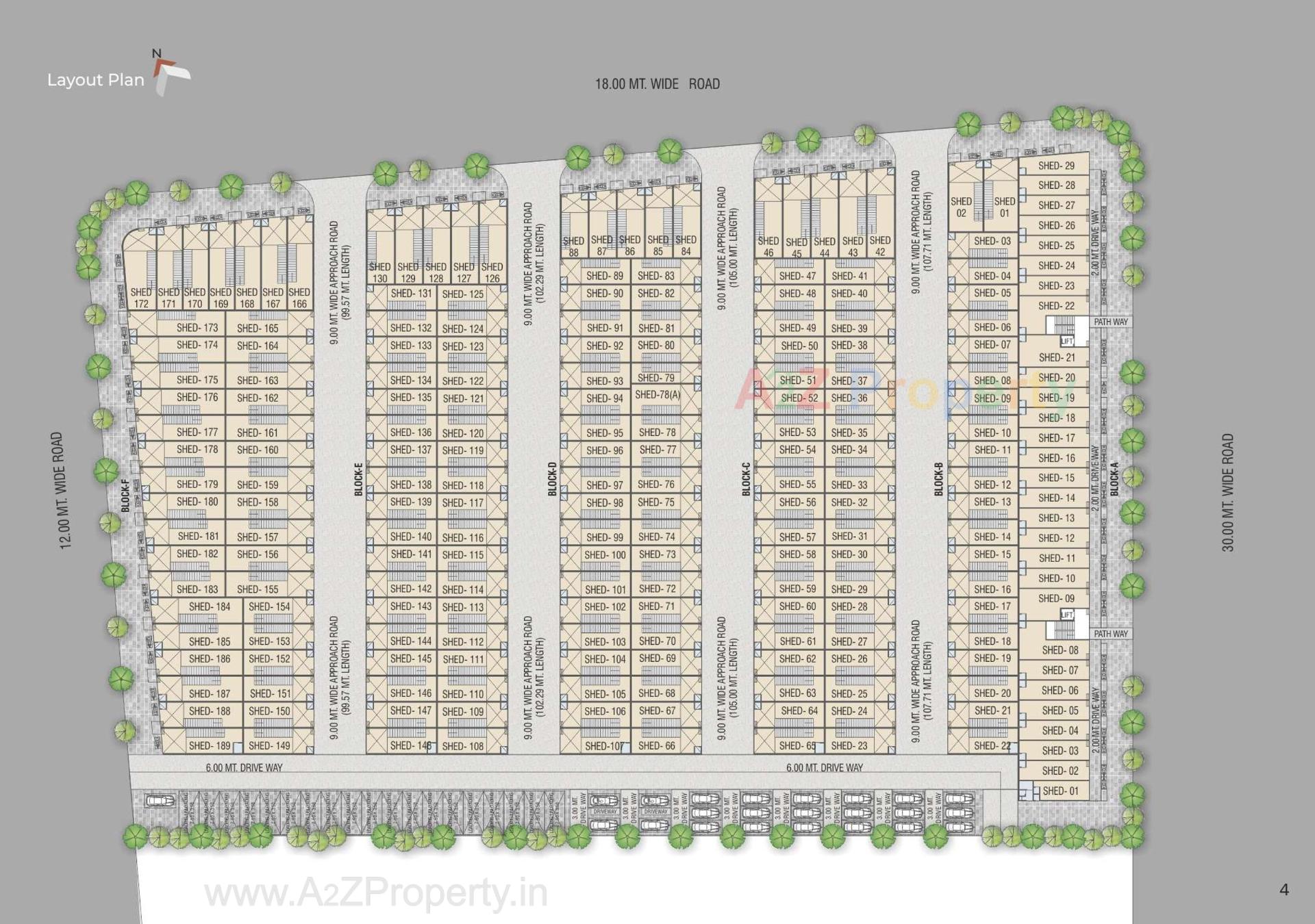 Layout of real estate project V R  Industrial Park located at Kathwada, Ahmedabad, Gujarat