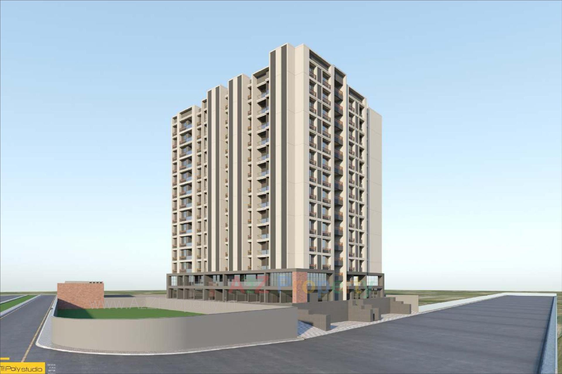 3D Elevation of real estate project Vaibhavlaxmi Parisar located at Bareja, Ahmedabad, Gujarat