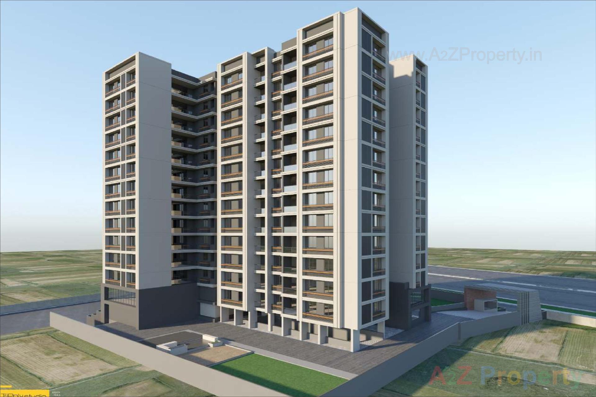 3D Elevation of real estate project Vaibhavlaxmi Parisar located at Bareja, Ahmedabad, Gujarat