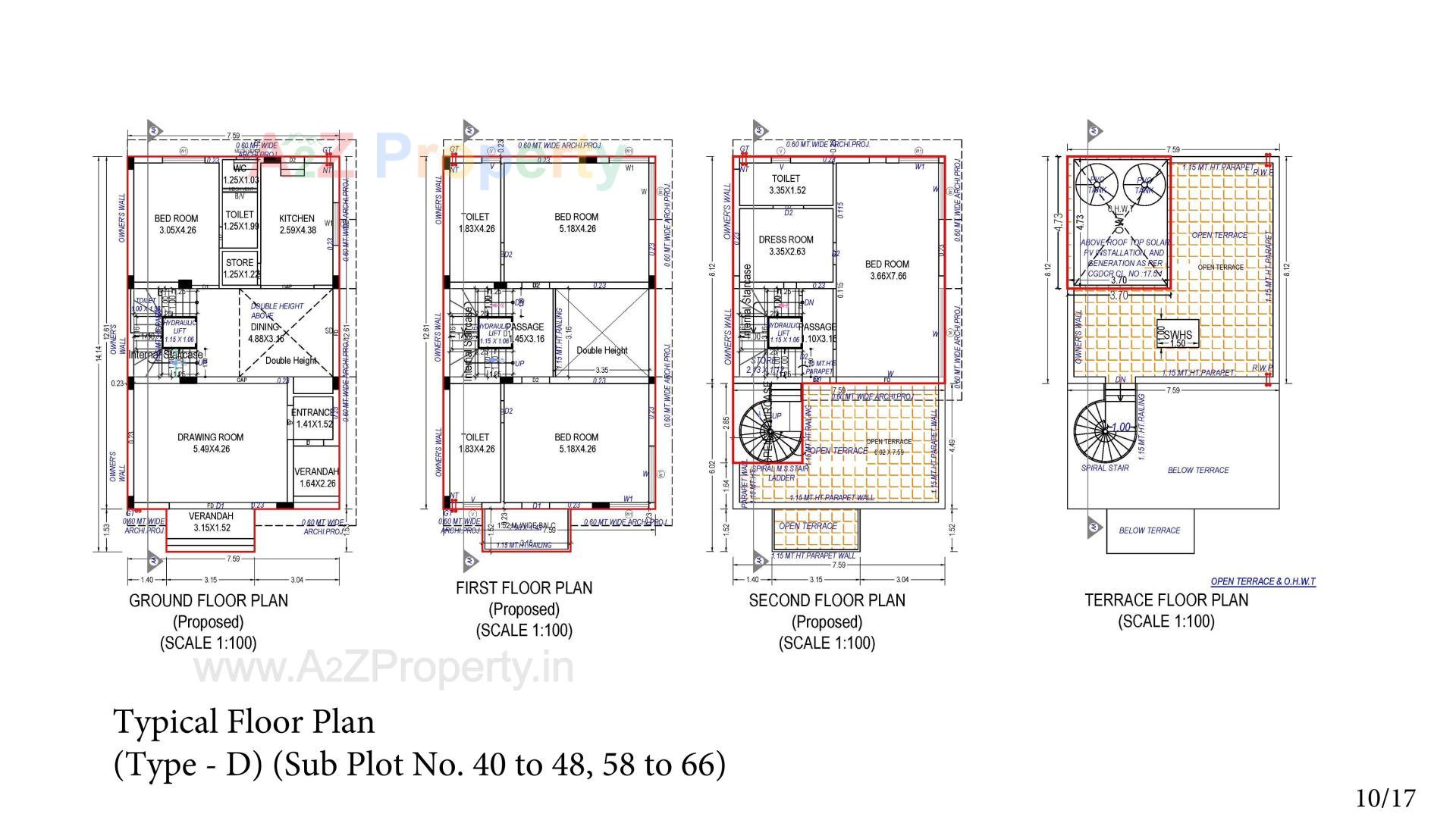 Layout of real estate project Vaikunth located at Bopal, Ahmedabad, Gujarat