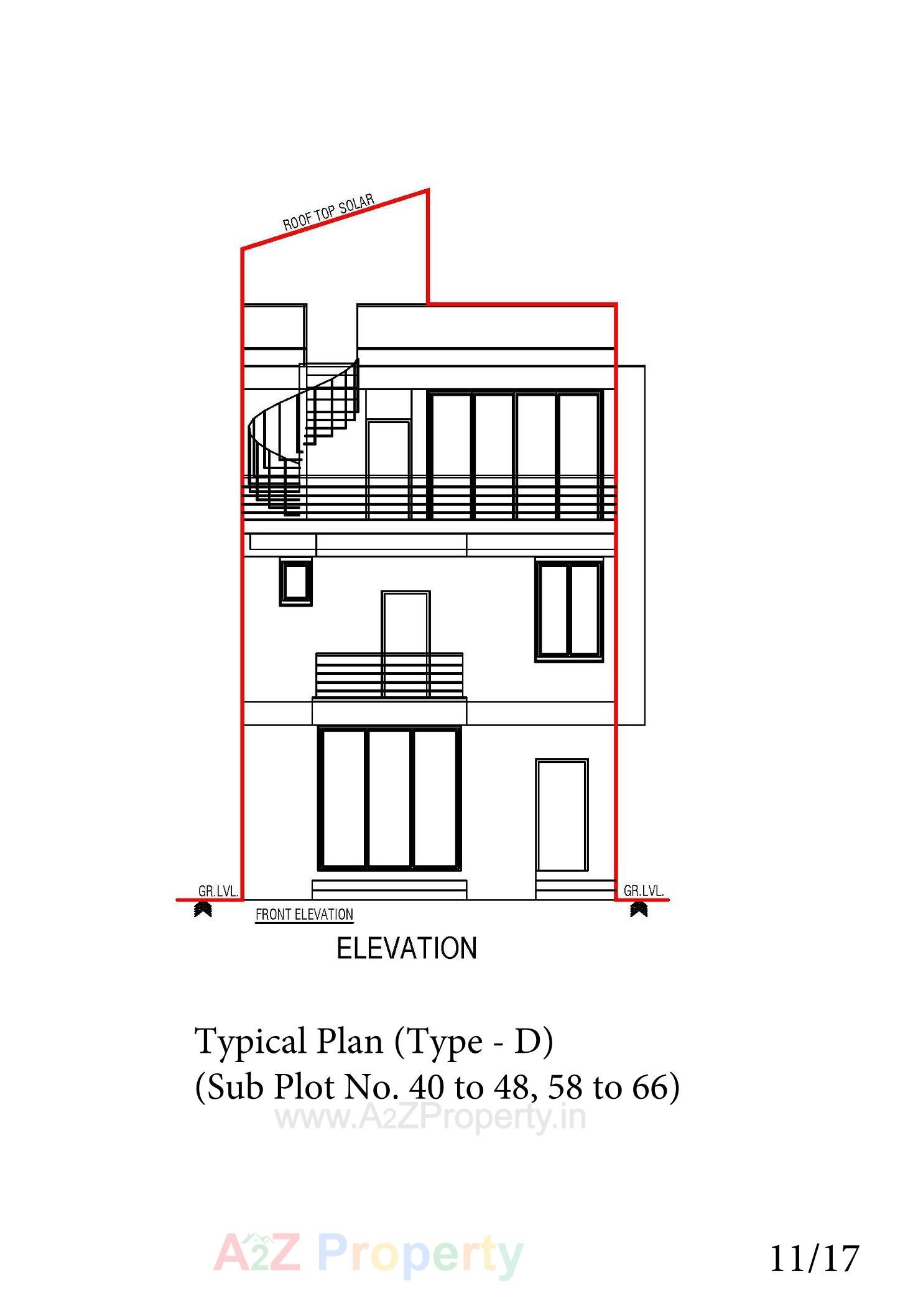Layout of real estate project Vaikunth located at Bopal, Ahmedabad, Gujarat
