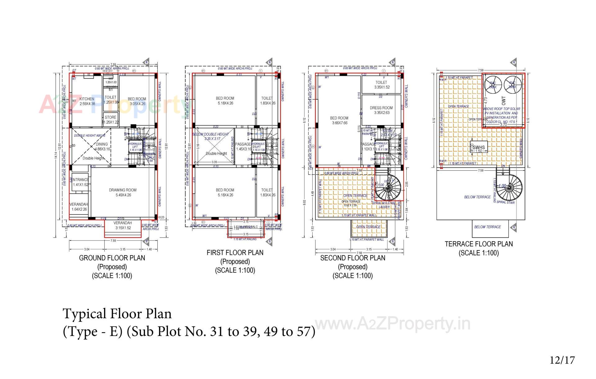 Layout of real estate project Vaikunth located at Bopal, Ahmedabad, Gujarat