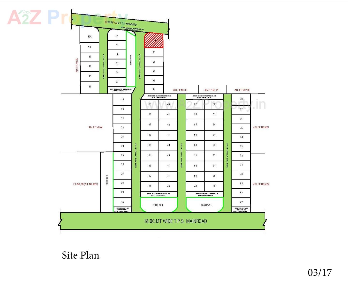 Layout of real estate project Vaikunth located at Bopal, Ahmedabad, Gujarat