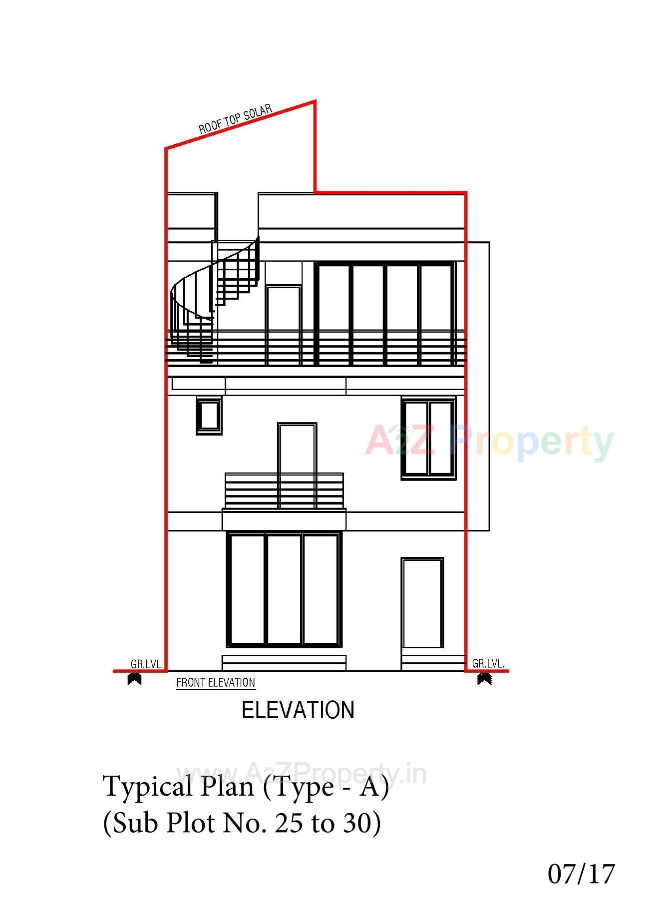 Layout of real estate project Vaikunth located at Bopal, Ahmedabad, Gujarat