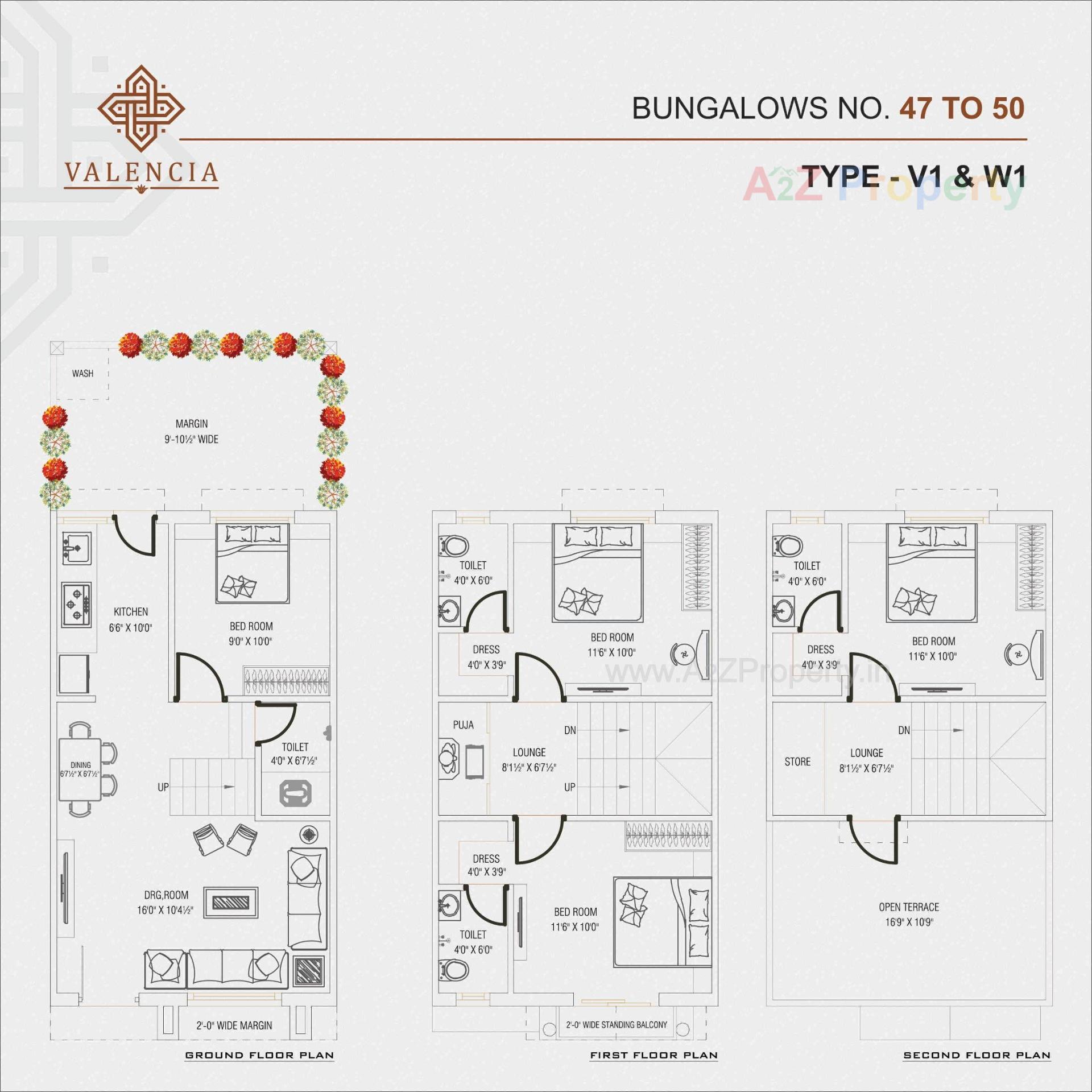 Layout of real estate project Valencia located at Lambha, Ahmedabad, Gujarat