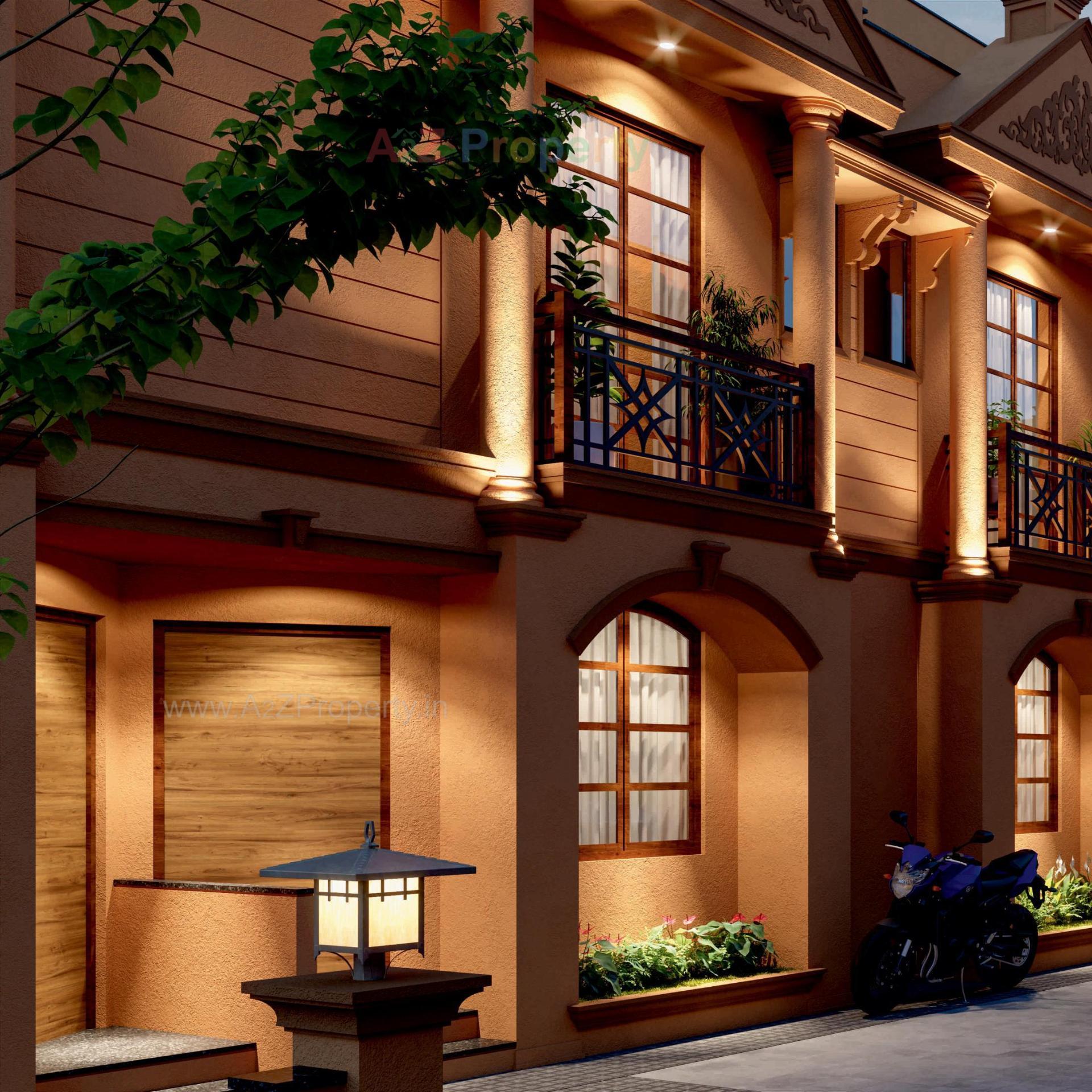 3D Elevation of real estate project Valencia located at Lambha, Ahmedabad, Gujarat