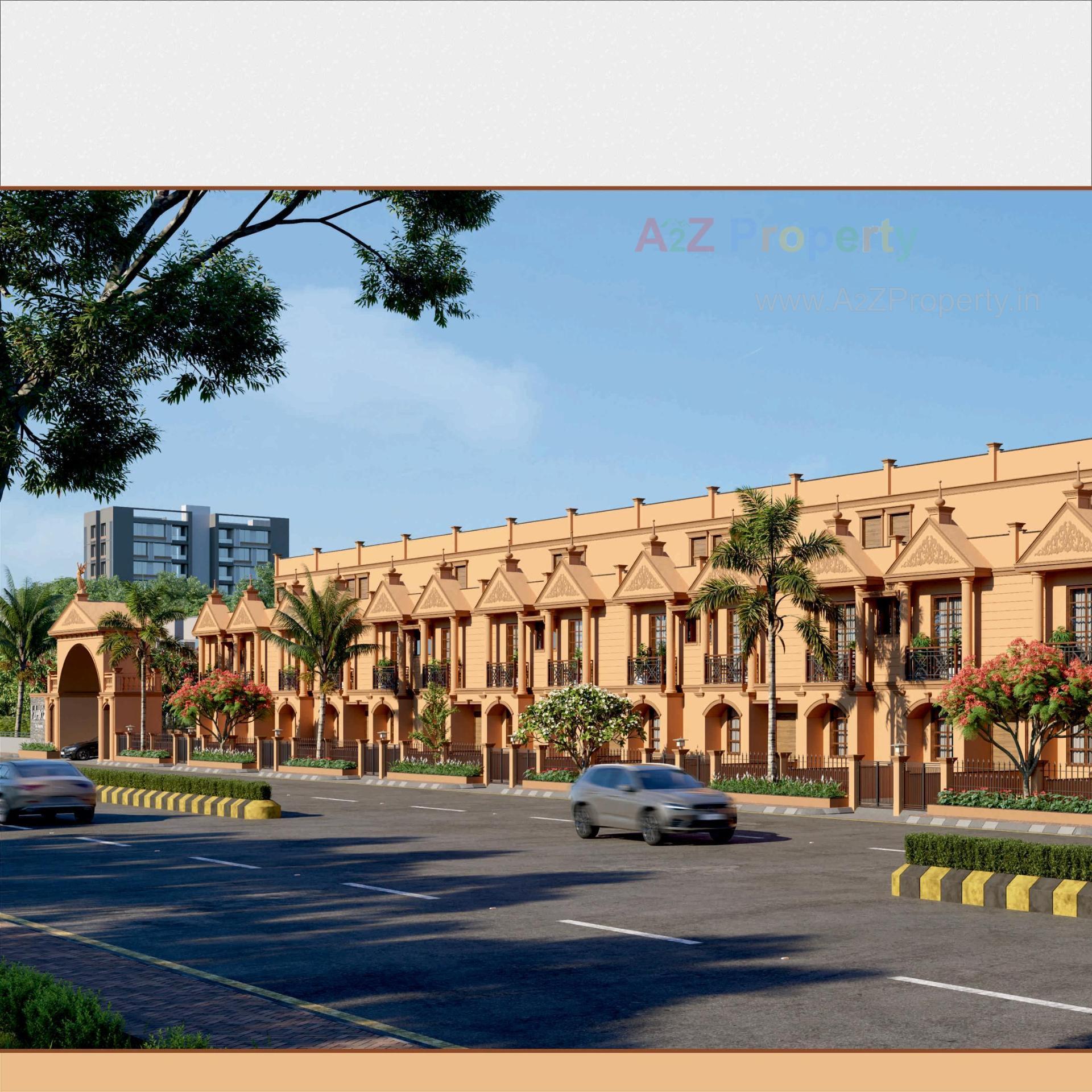 3D Elevation of real estate project Valencia located at Lambha, Ahmedabad, Gujarat