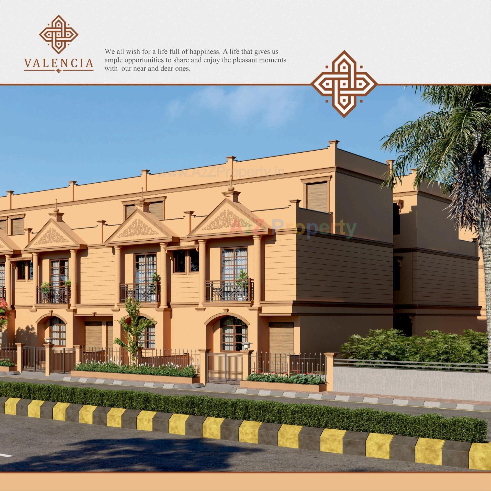 3D Elevation of real estate project Valencia located at Lambha, Ahmedabad, Gujarat