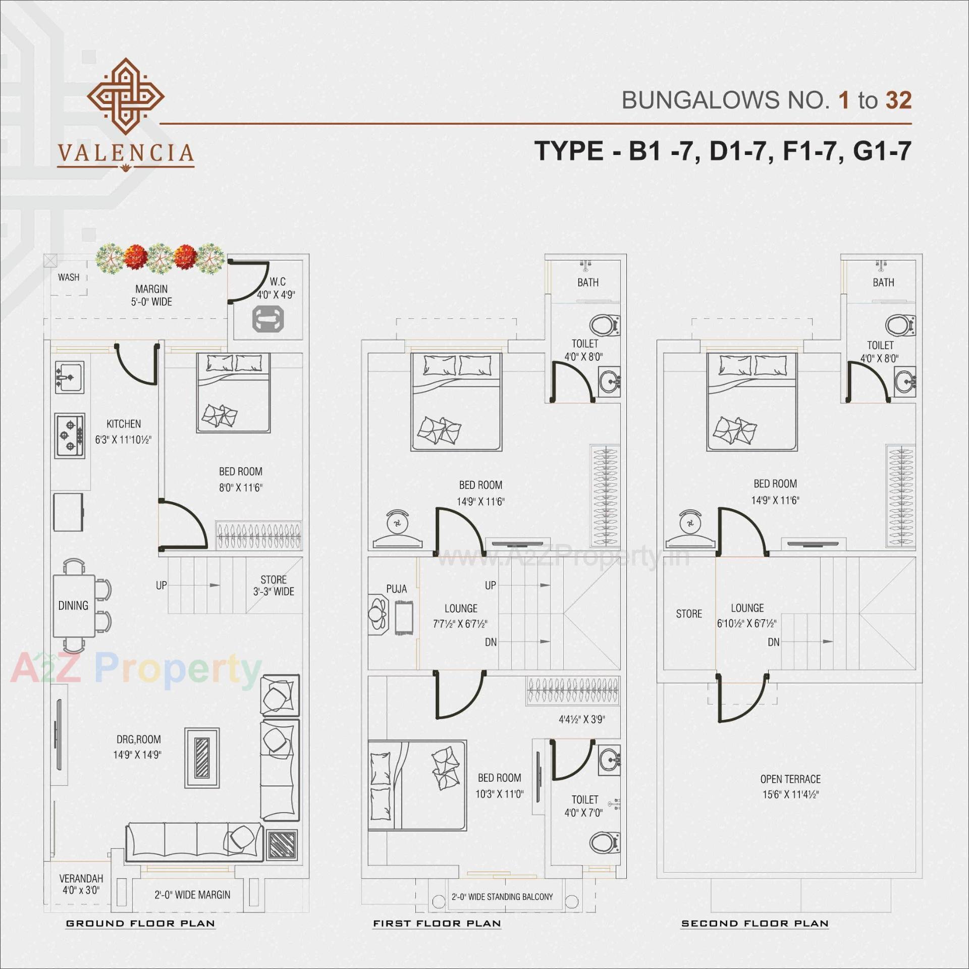 Layout of real estate project Valencia located at Lambha, Ahmedabad, Gujarat