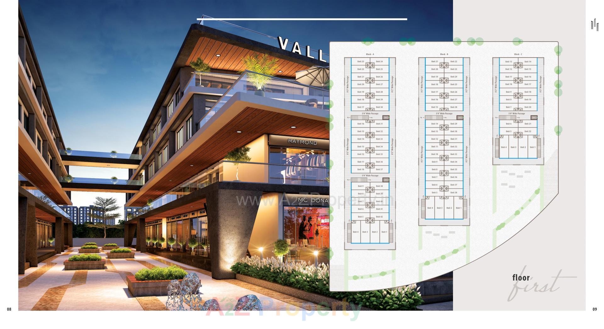 Layout of real estate project Vallabh Sky located at Hansalpur, Ahmedabad, Gujarat