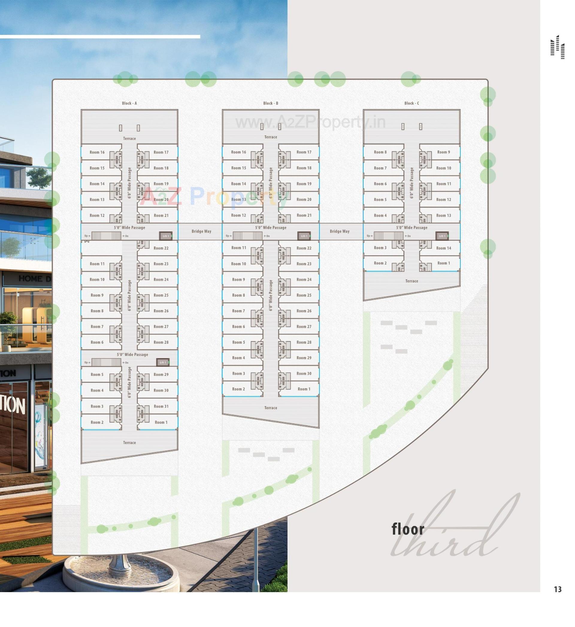 Layout of real estate project Vallabh Sky located at Hansalpur, Ahmedabad, Gujarat
