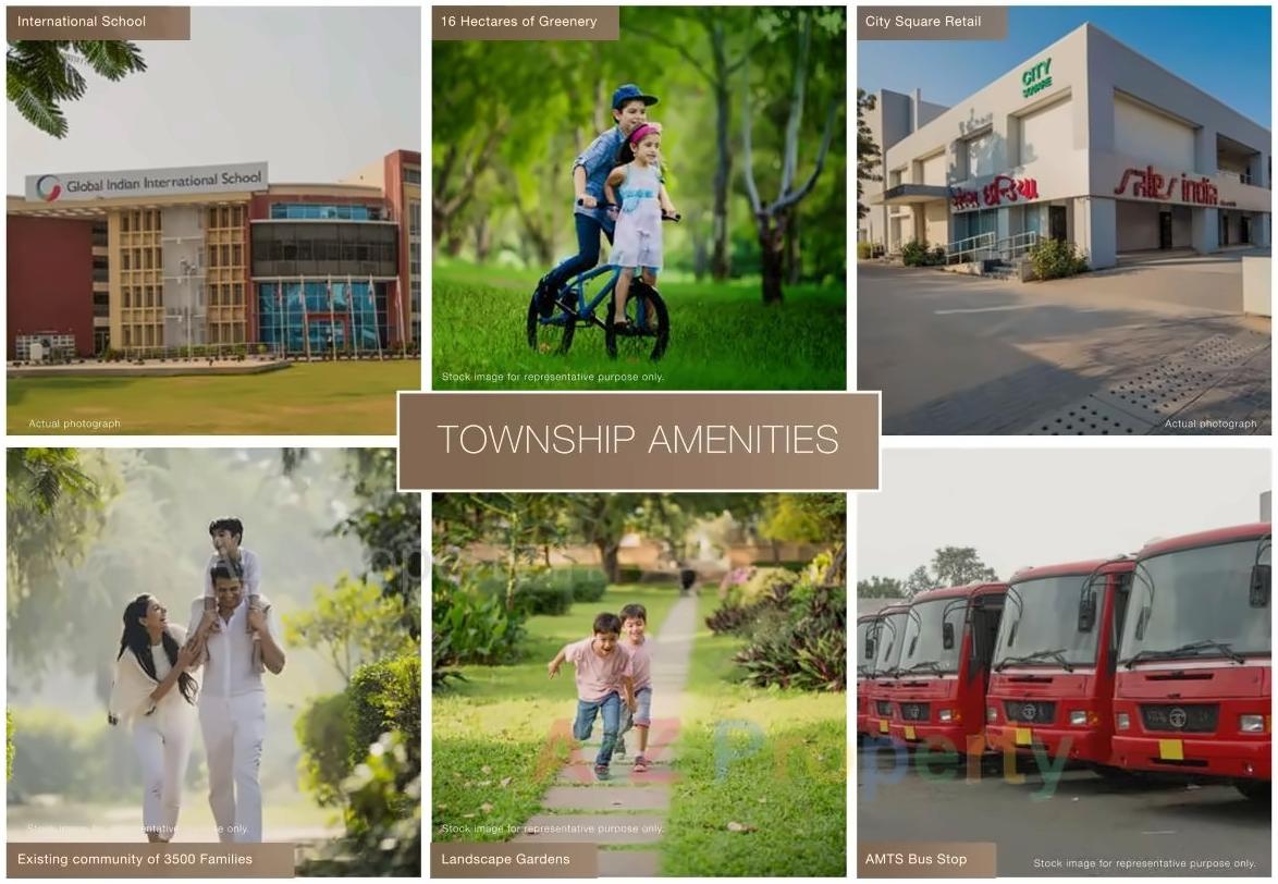 3D Elevation of real estate project Vananta located at Tragad, Ahmedabad, Gujarat